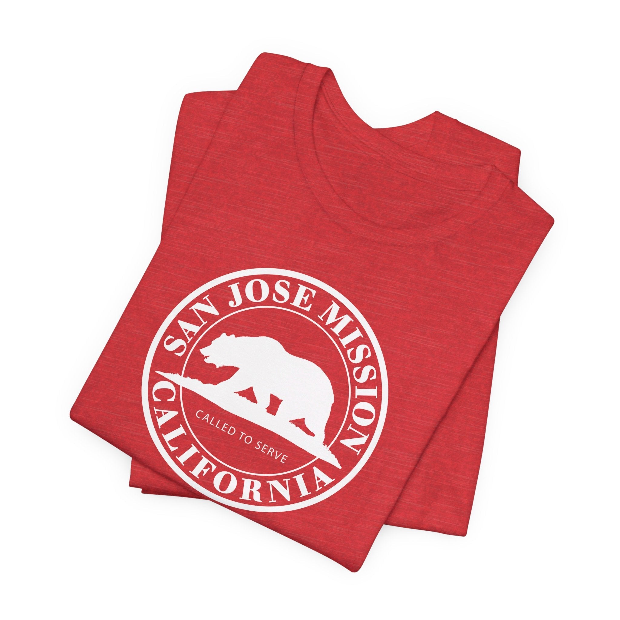 California San Jose Mission Circular Monochrome Logo T-Shirt - Latter-Day Saint LDS Missionary Gift - Book of Mormon