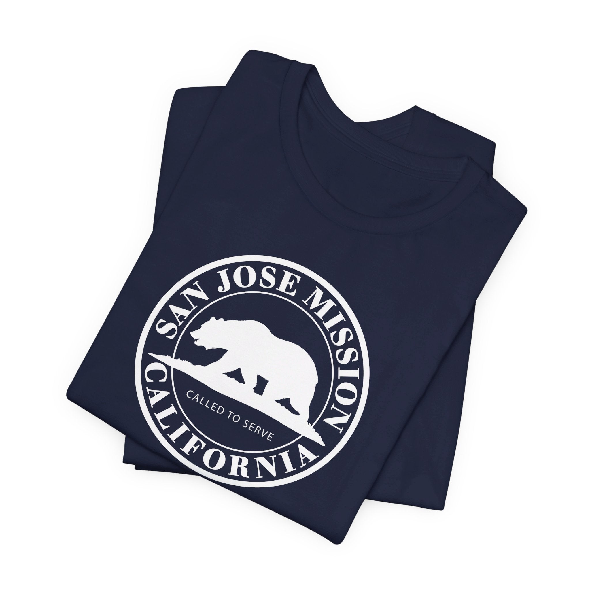 California San Jose Mission Circular Monochrome Logo T-Shirt - Latter-Day Saint LDS Missionary Gift - Book of Mormon