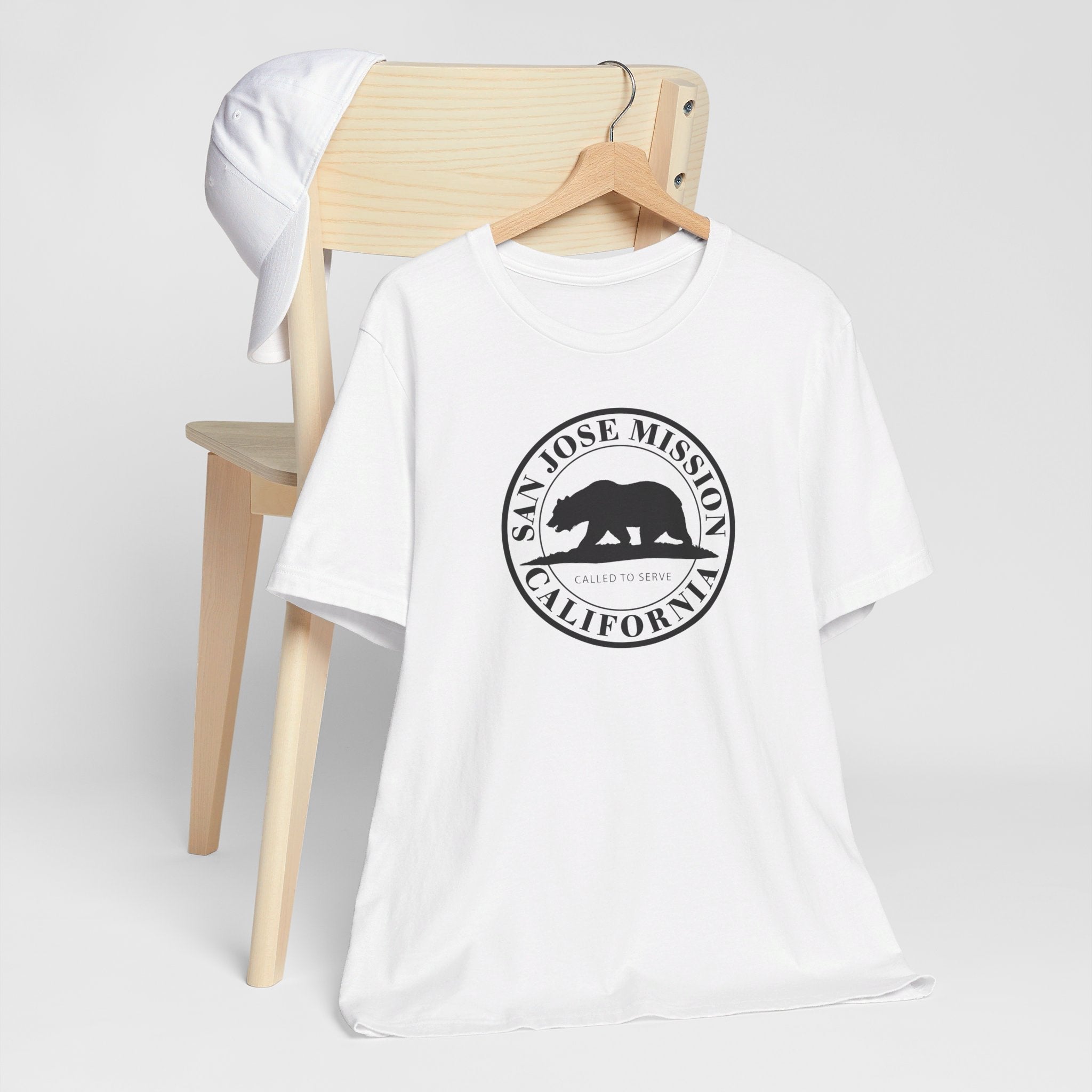 California San Jose Mission Circular Monochrome Logo T-Shirt - Latter-Day Saint LDS Missionary Gift - Book of Mormon