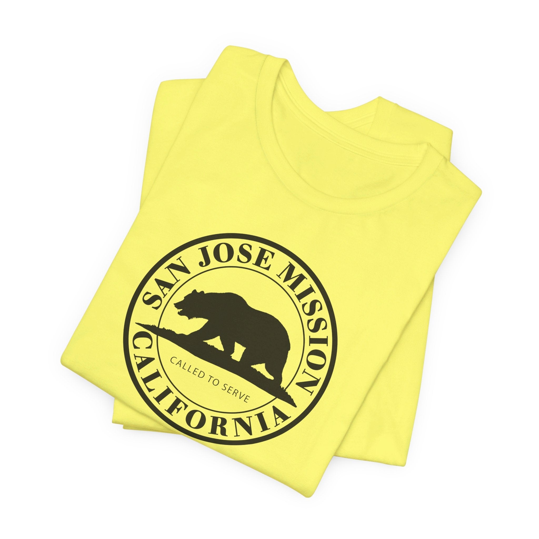 California San Jose Mission Circular Monochrome Logo T-Shirt - Latter-Day Saint LDS Missionary Gift - Book of Mormon