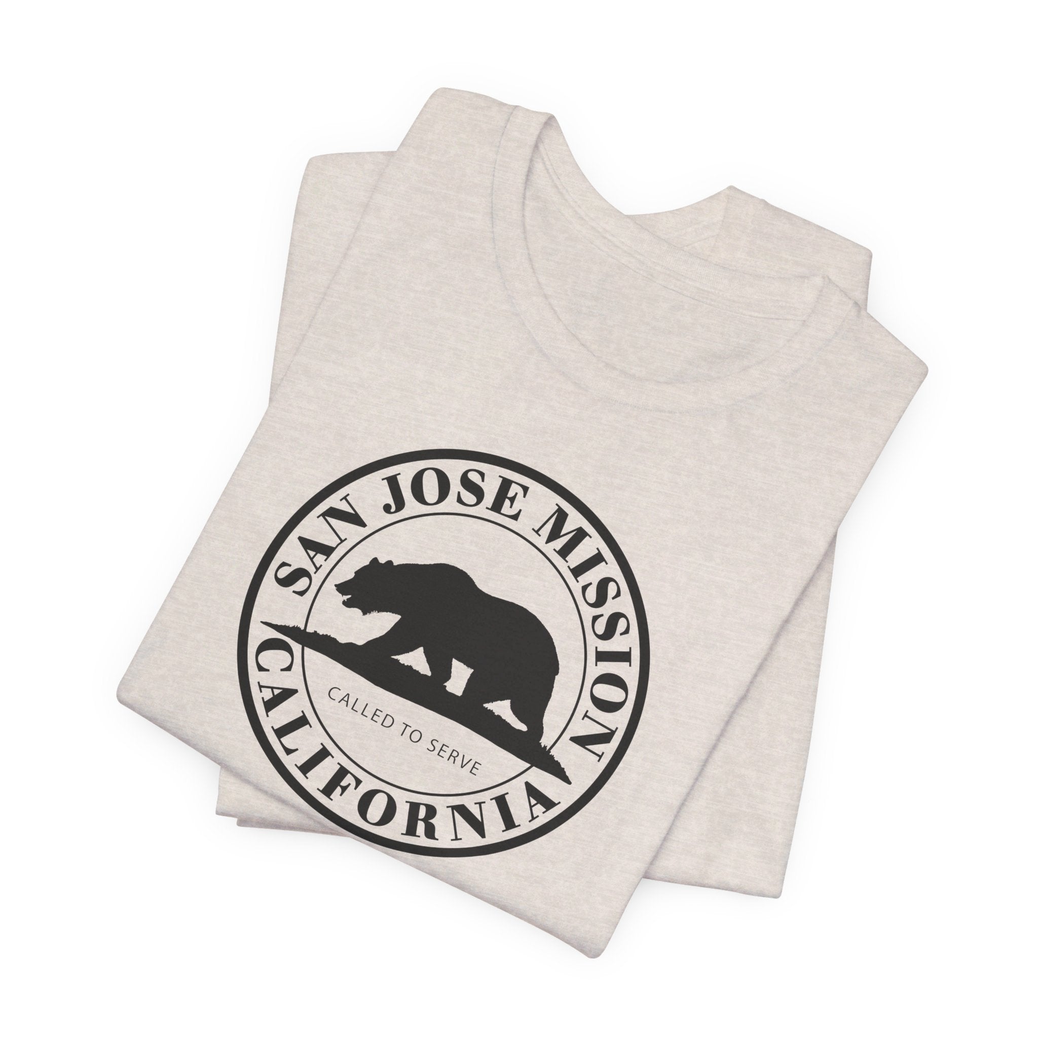 California San Jose Mission Circular Monochrome Logo T-Shirt - Latter-Day Saint LDS Missionary Gift - Book of Mormon