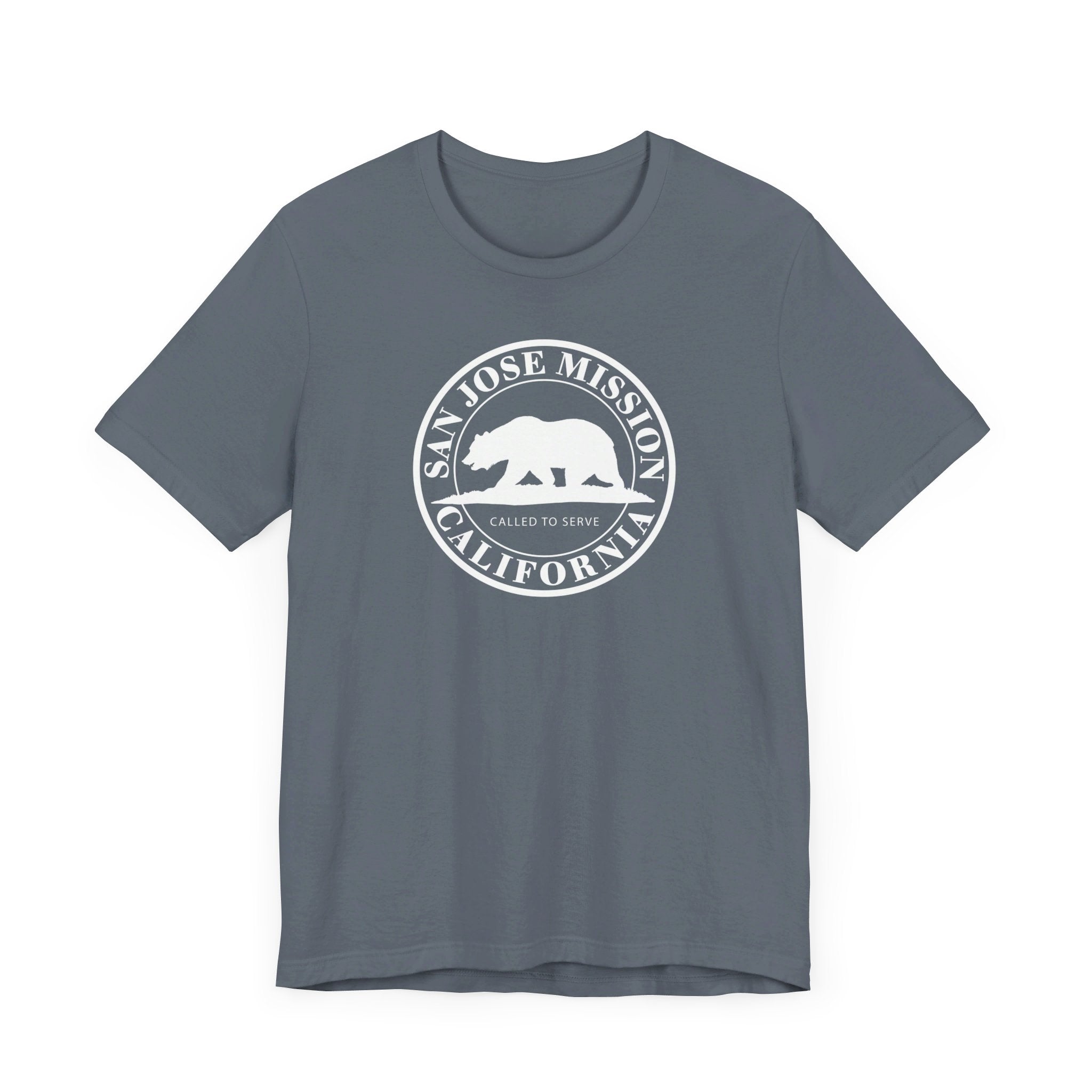 California San Jose Mission Circular Monochrome Logo T-Shirt - Latter-Day Saint LDS Missionary Gift - Book of Mormon