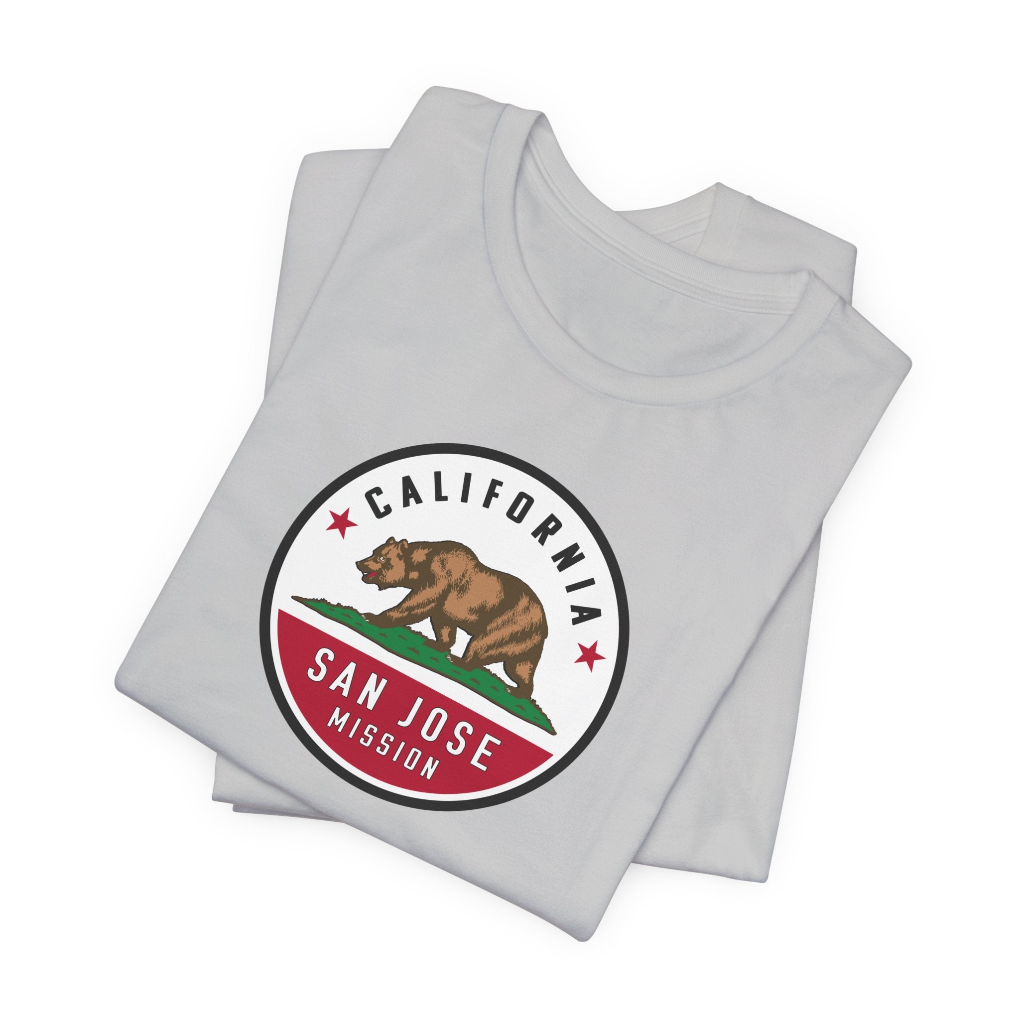 California San Jose Mission State Flag Logo (White Border) T-shirt - Latter-Day Saint LDS Missionary Gift - Book of Mormon