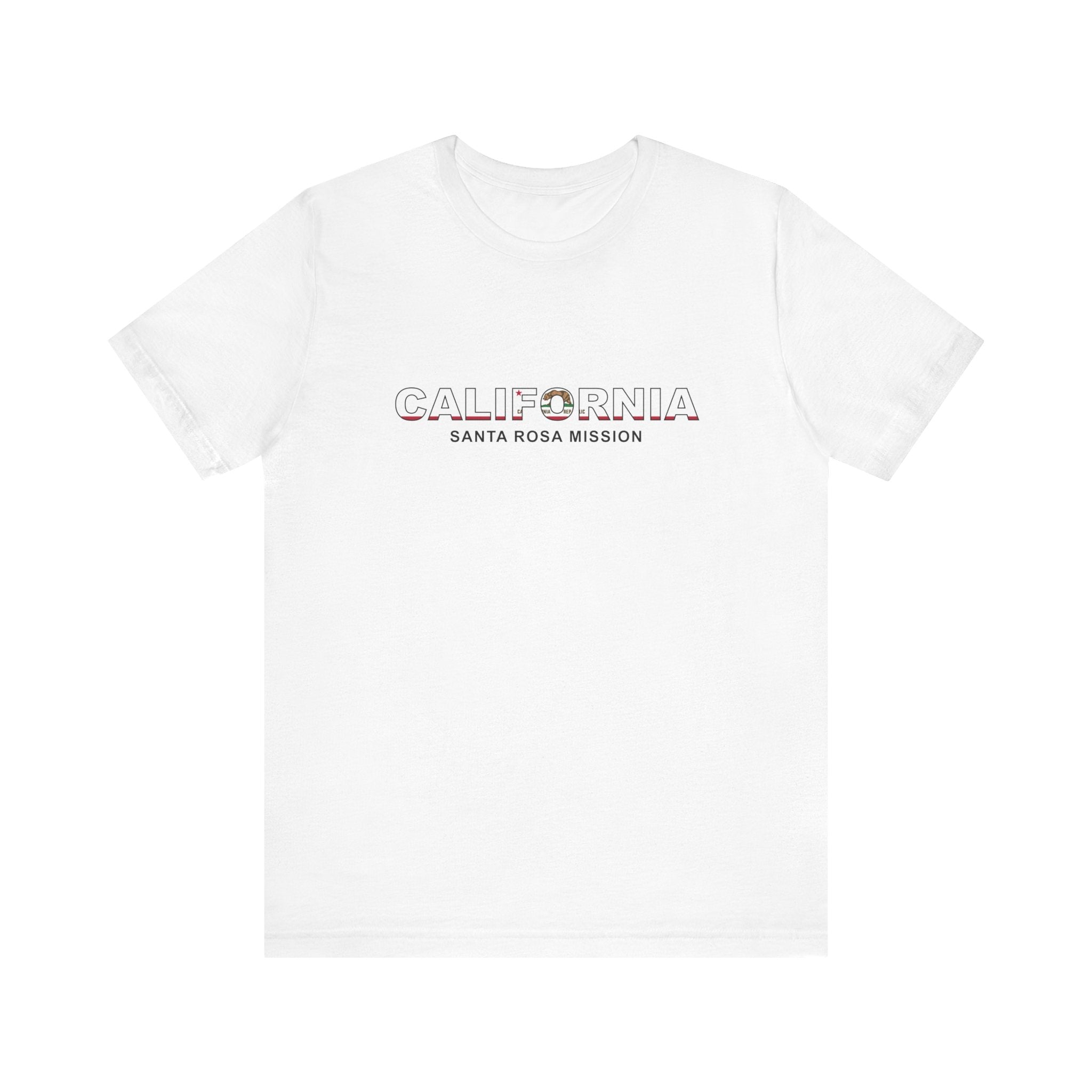 California Santa Rosa Mission Flag Title T-shirt - Mission Wishlist - LDS Missionary Gift Store