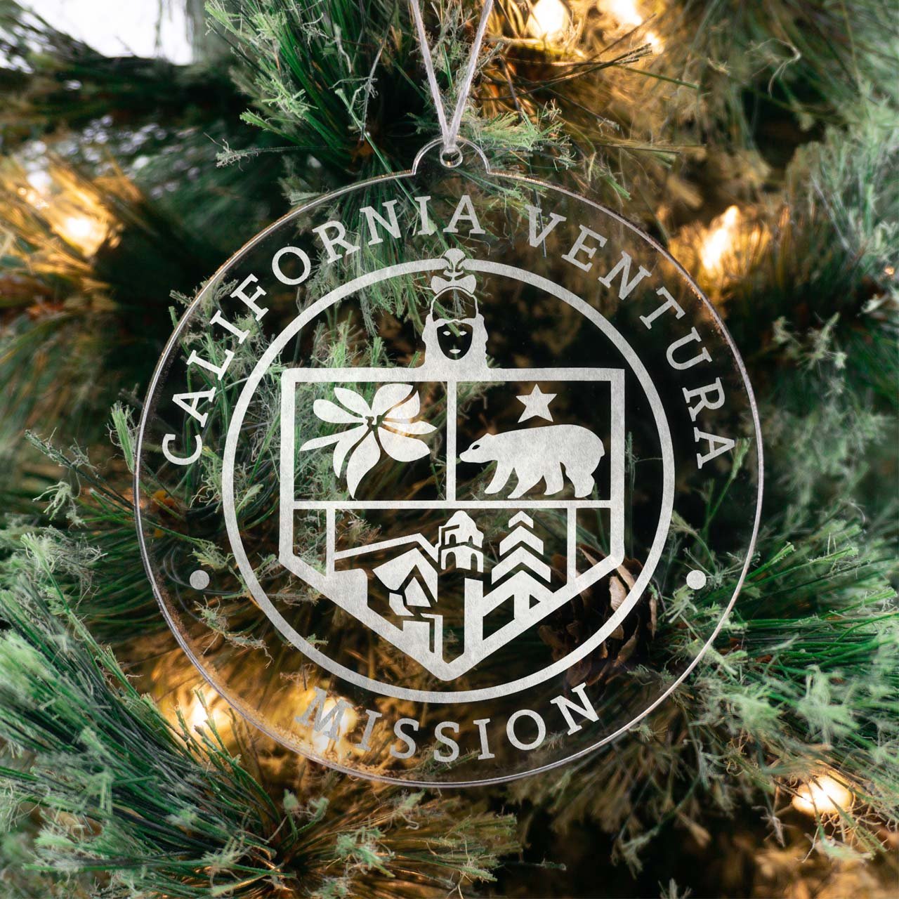 California Ventura Mission Christmas Ornament - Latter-Day Saint LDS Missionary Gift - Book of Mormon