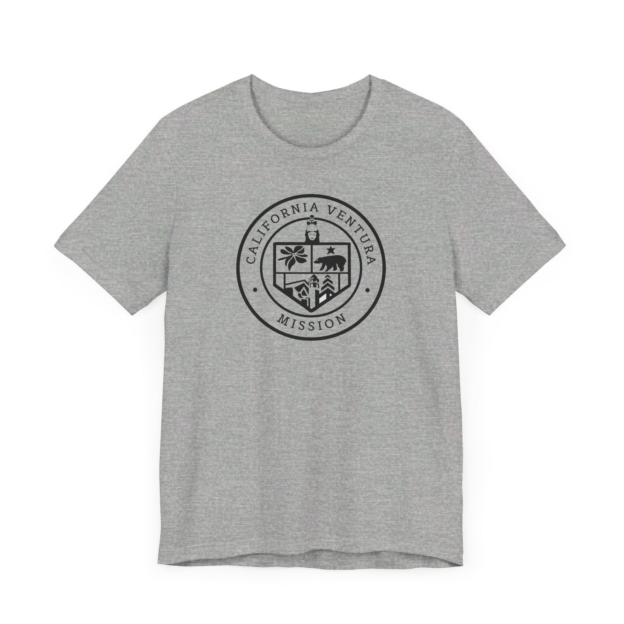 California Ventura Mission Circular Monochrome Logo T-Shirt - Latter-Day Saint LDS Missionary Gift - Book of Mormon