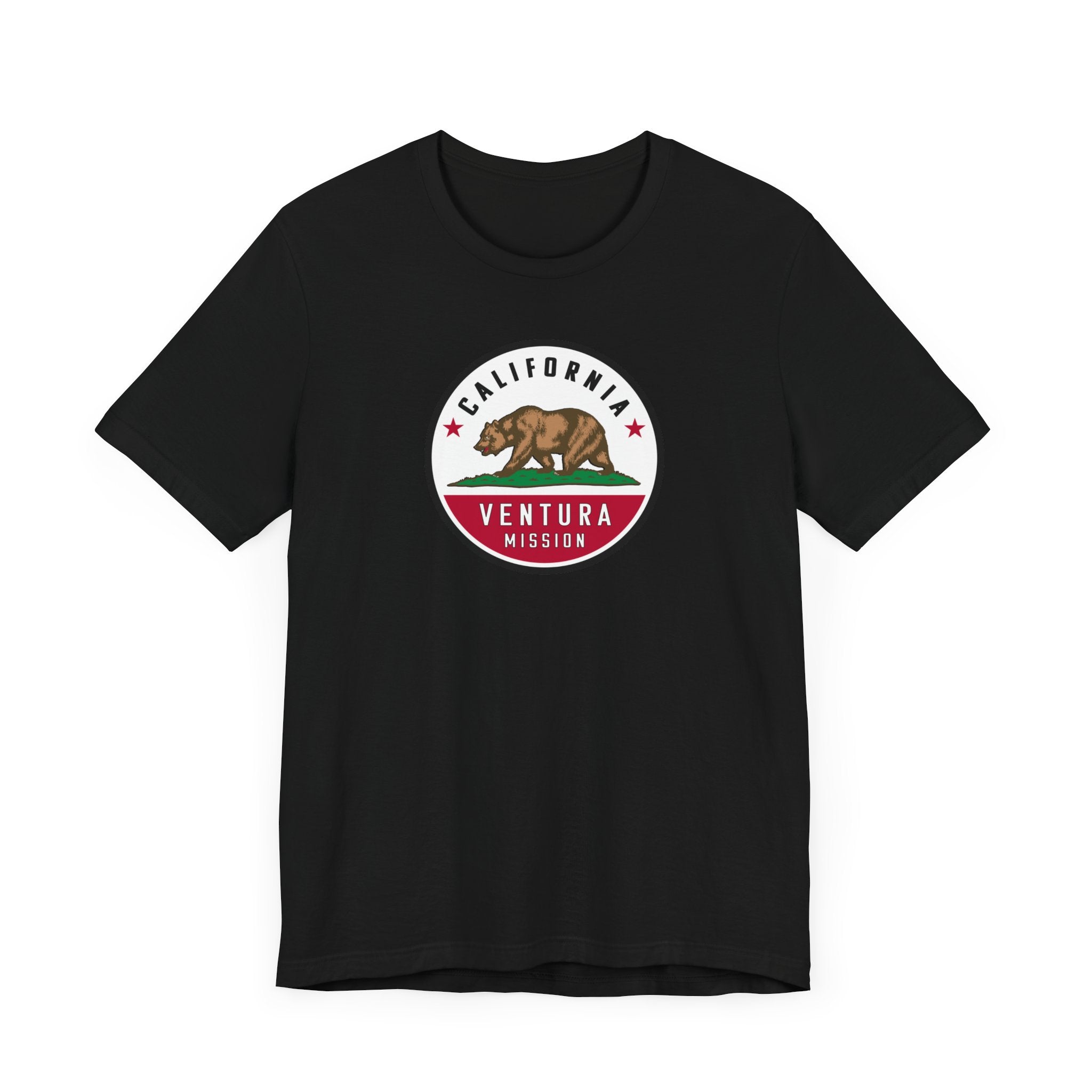 California Ventura Mission State Flag Logo (White Border) T-shirt - Mission Wishlist - LDS Missionary Gift Store