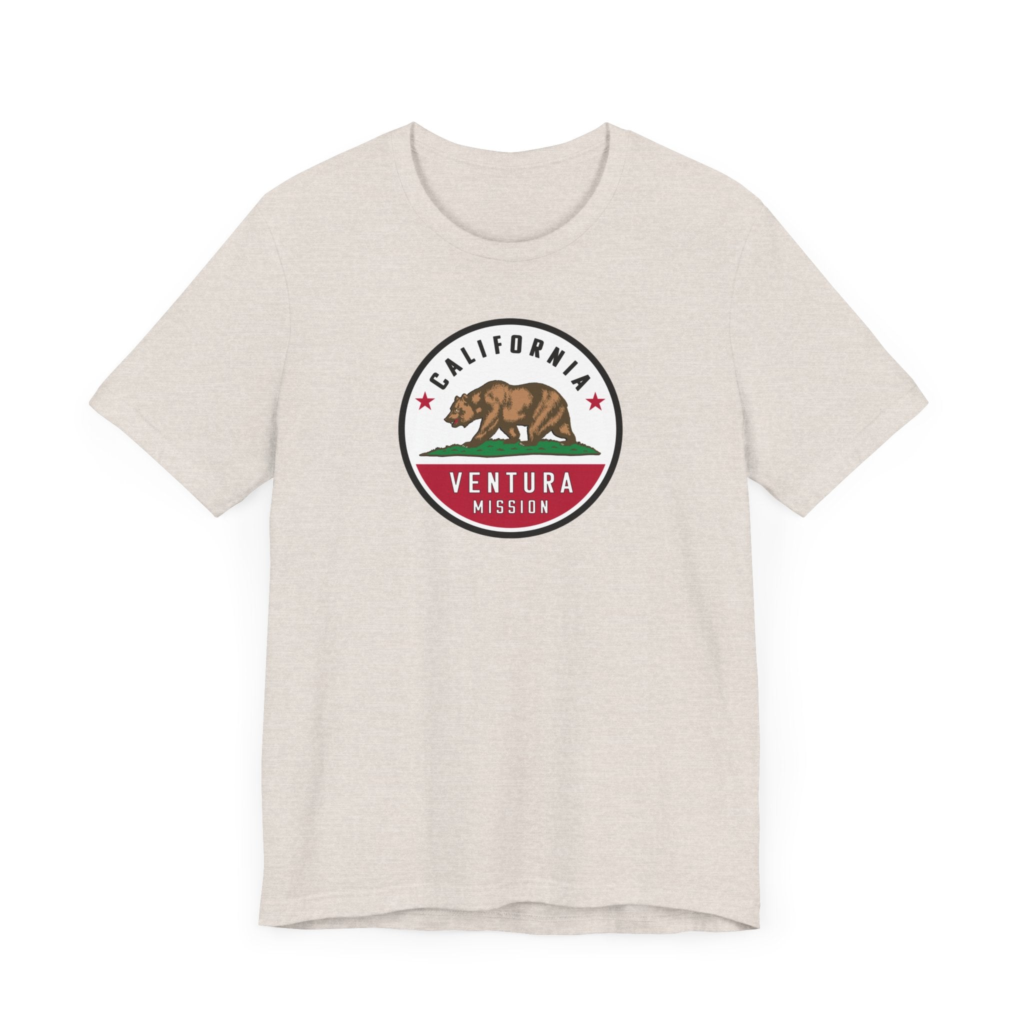 California Ventura Mission State Flag Logo (White Border) T-shirt - Mission Wishlist - LDS Missionary Gift Store