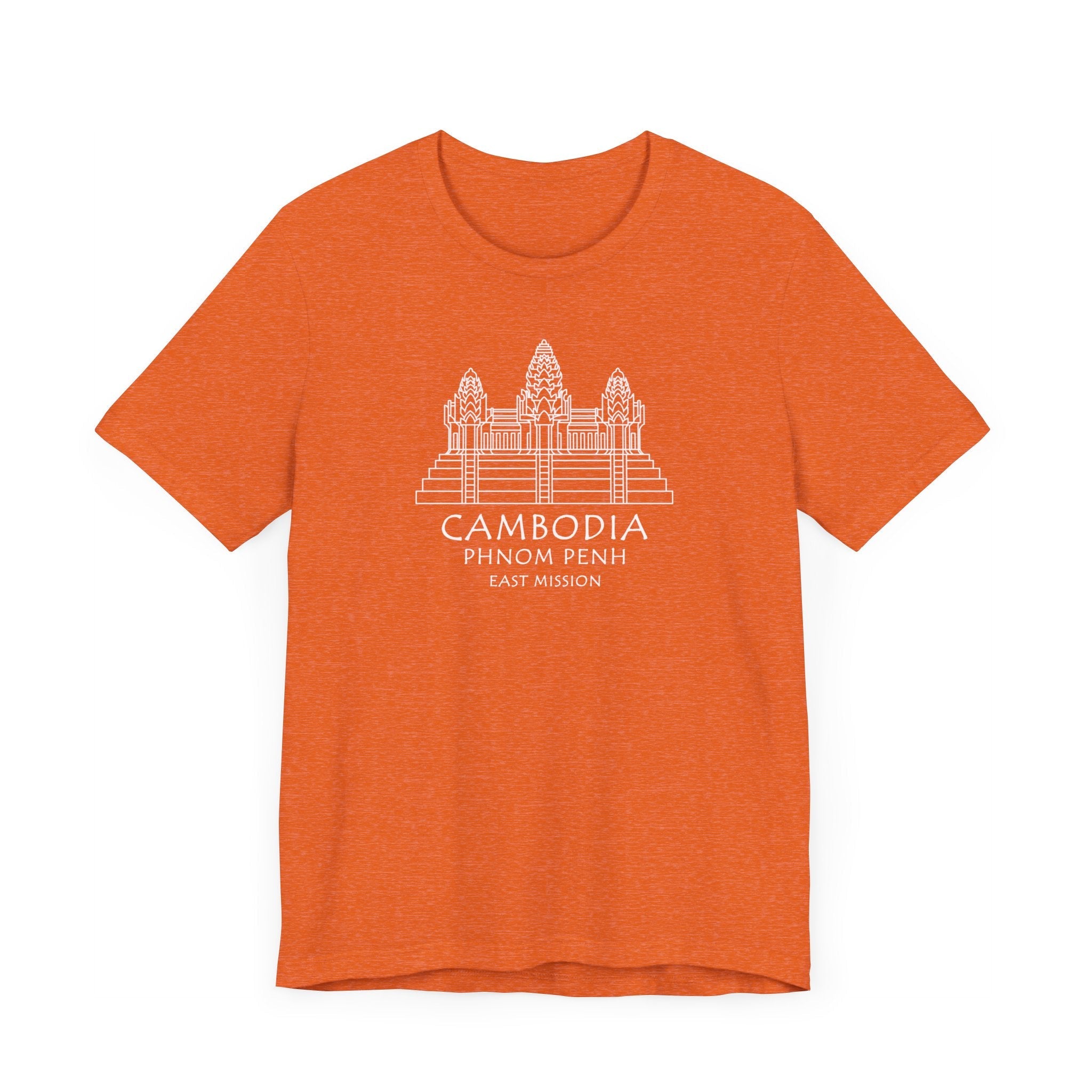 Cambodia Phnom Penh East Mission Circular Monochrome Logo T-Shirt - Mission Wishlist - LDS Missionary Gift Store