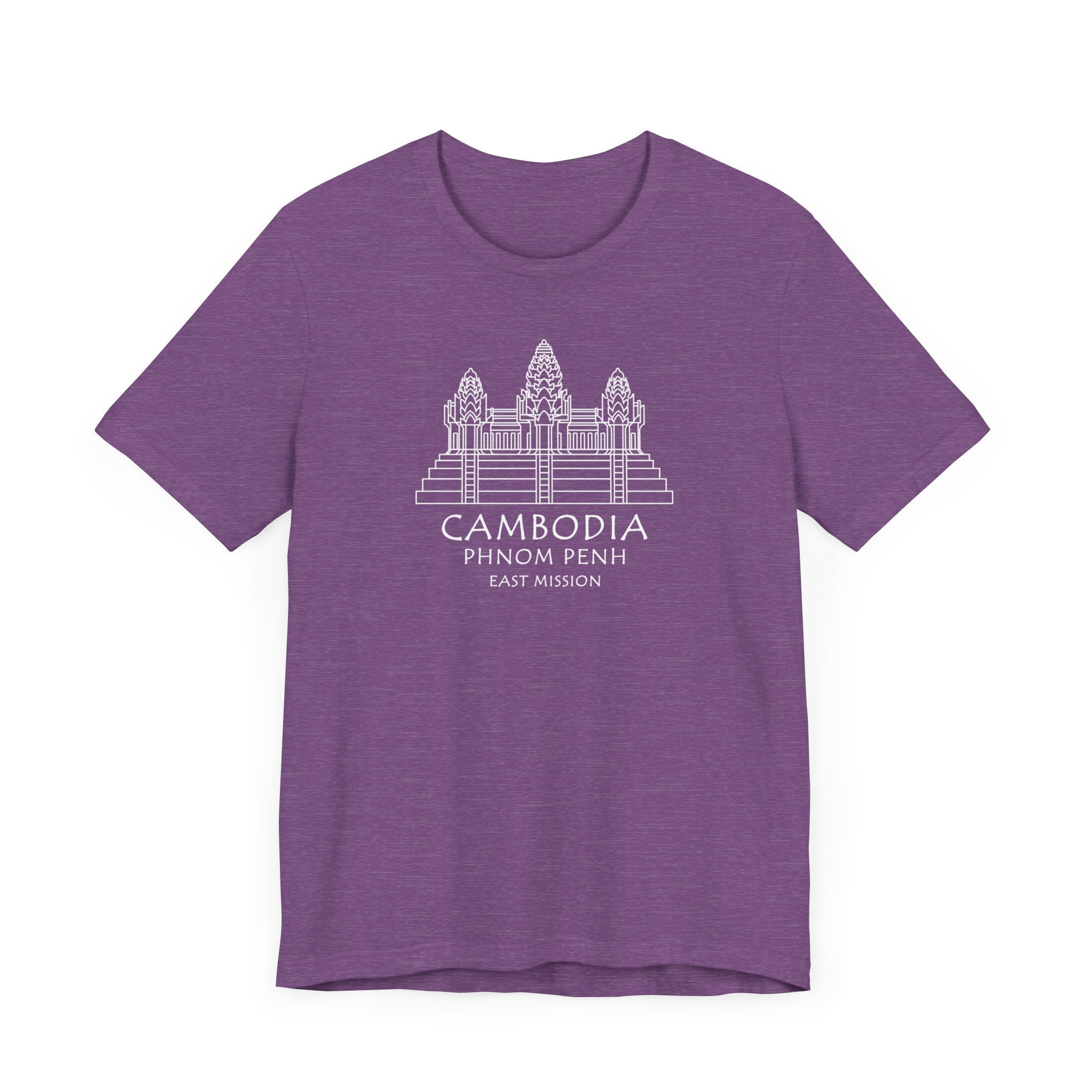 Cambodia Phnom Penh East Mission Circular Monochrome Logo T-Shirt - Mission Wishlist - LDS Missionary Gift Store