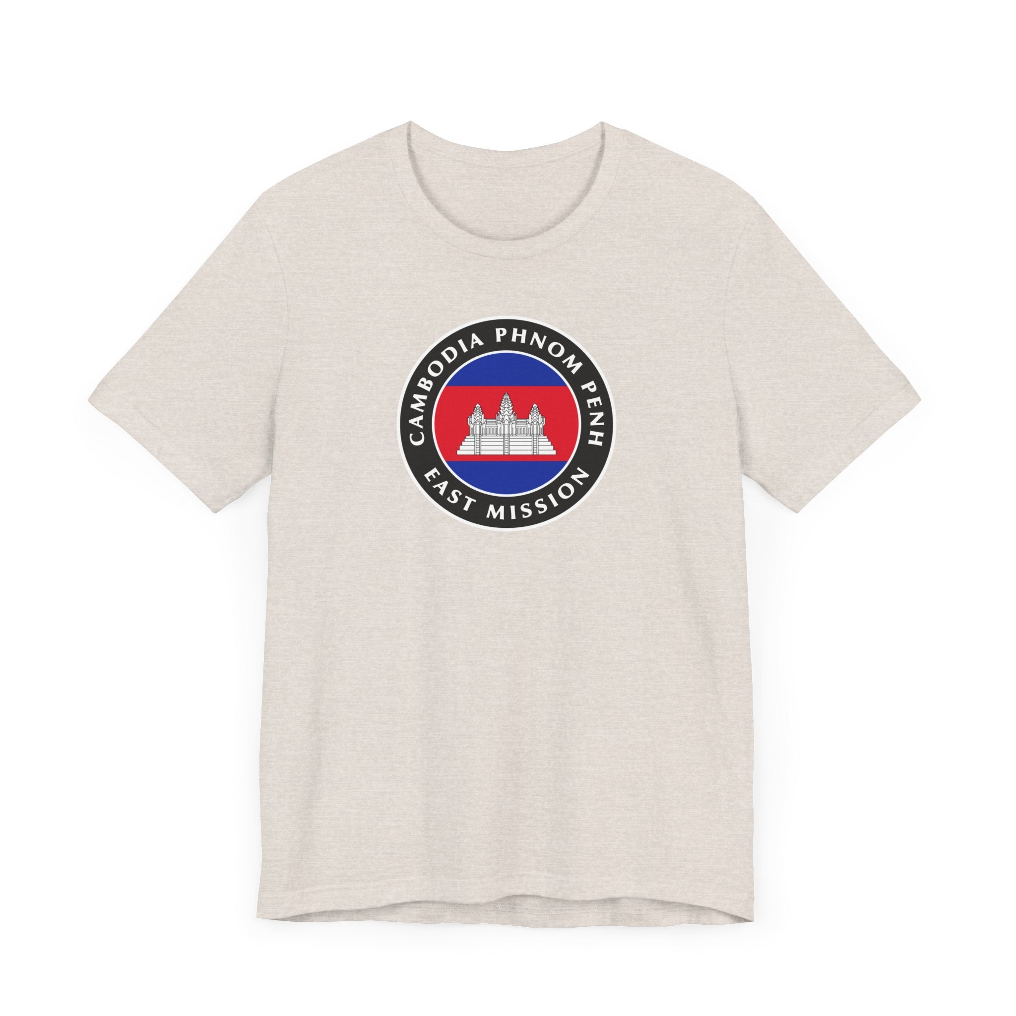 Cambodia Phnom Penh East Mission Flag Logo (Black Border) T-shirt - Mission Wishlist - LDS Missionary Gift Store