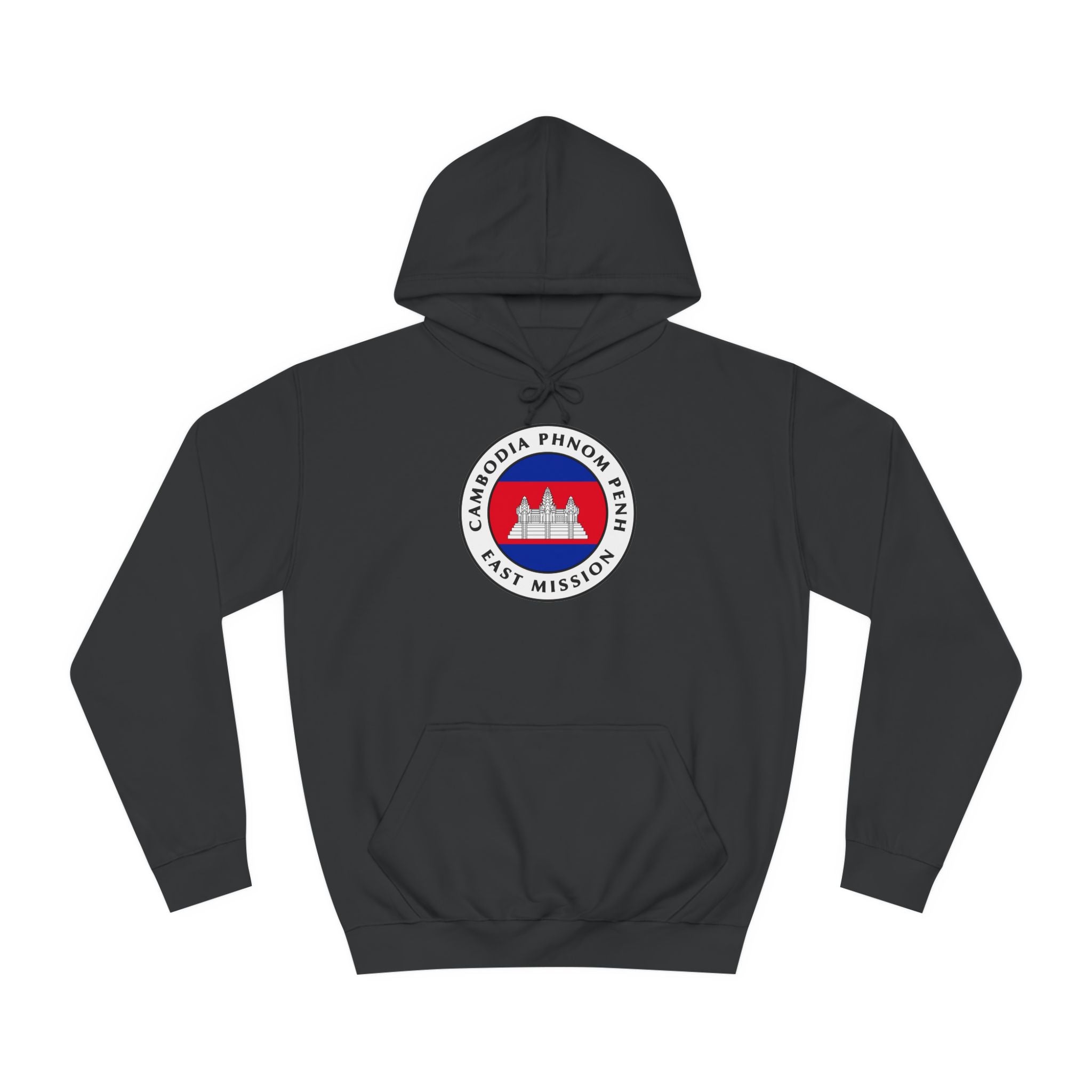 Cambodia Phnom Penh East Mission Flag Logo (White Border) College Hoodie - Mission Wishlist - LDS Missionary Gift Store