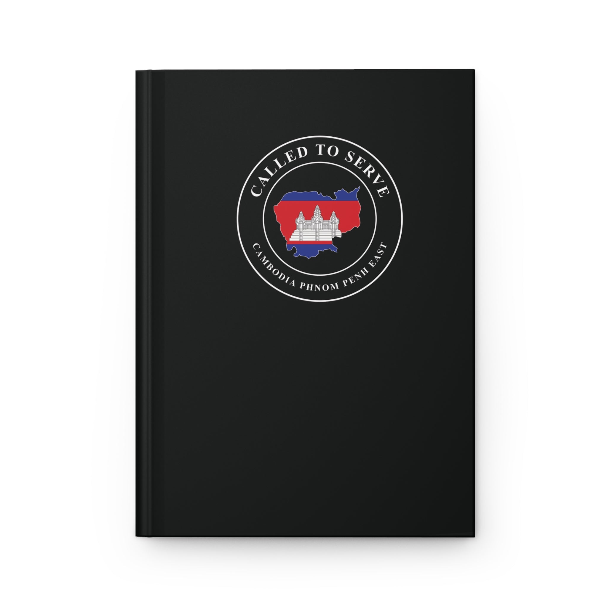 Cambodia Phnom Penh East Mission Flag Map Called to Serve Black Hardcover Journal Matte - Mission Wishlist - LDS Missionary Gift Store