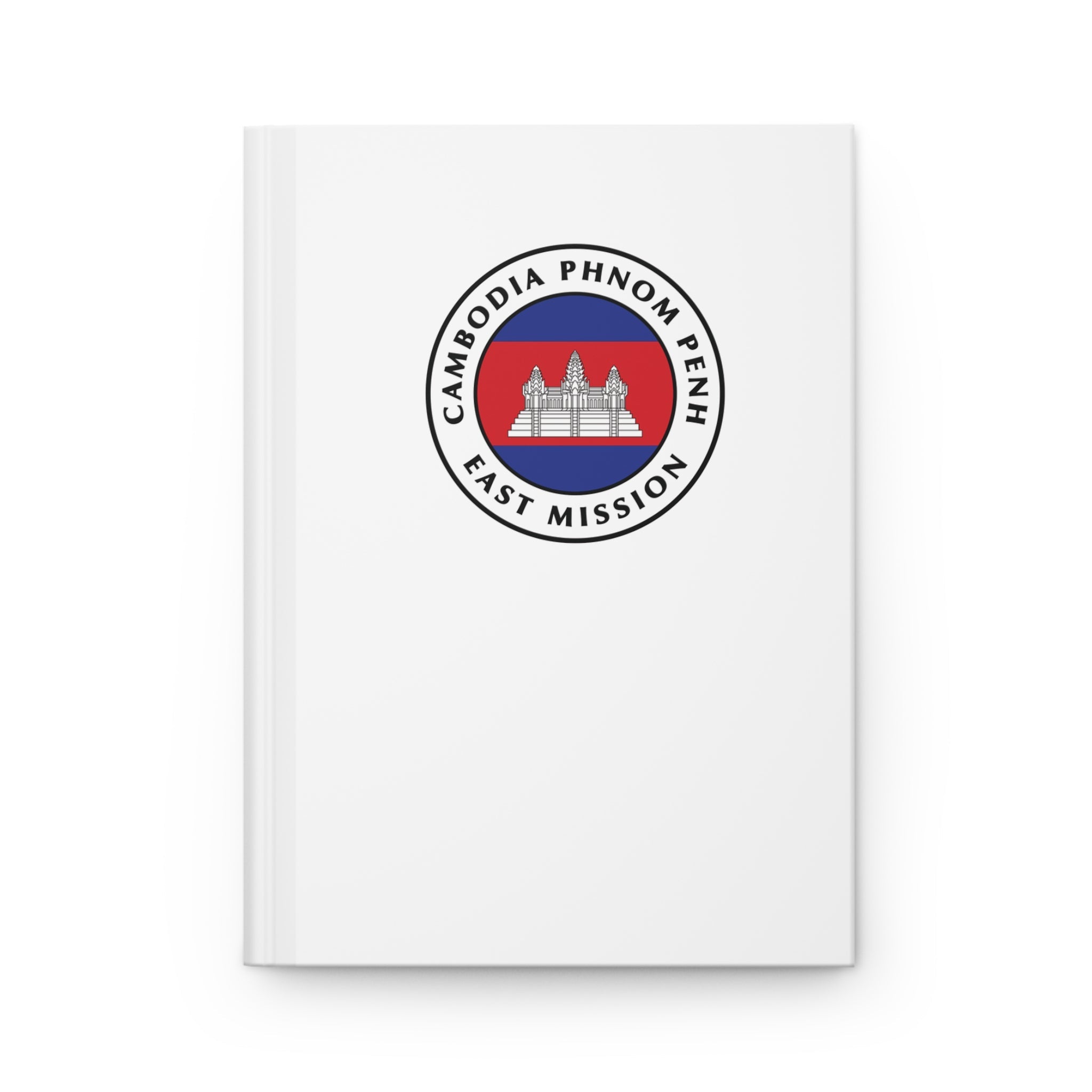 Cambodia Phnom Penh East Mission Logo Design White Hardcover Journal Matte - Mission Wishlist - LDS Missionary Gift Store