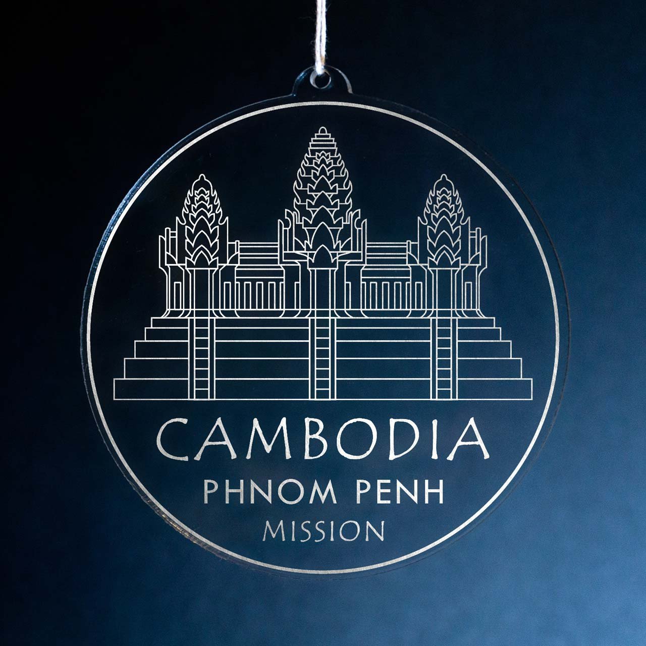 Cambodia Phnom Penh Mission Christmas Ornament - Latter-Day Saint LDS Missionary Gift - Book of Mormon