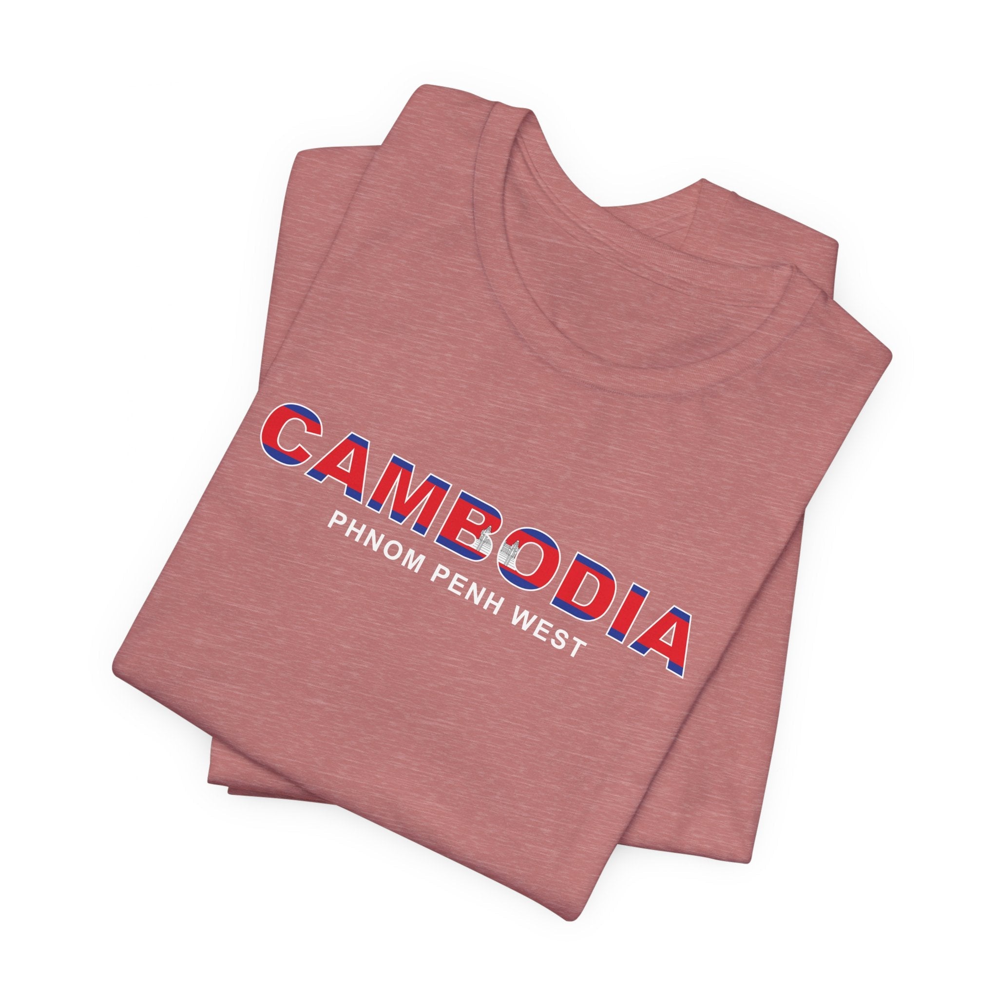 Cambodia Phnom Penh West Mission Flag Title T-shirt - Mission Wishlist - LDS Missionary Gift Store