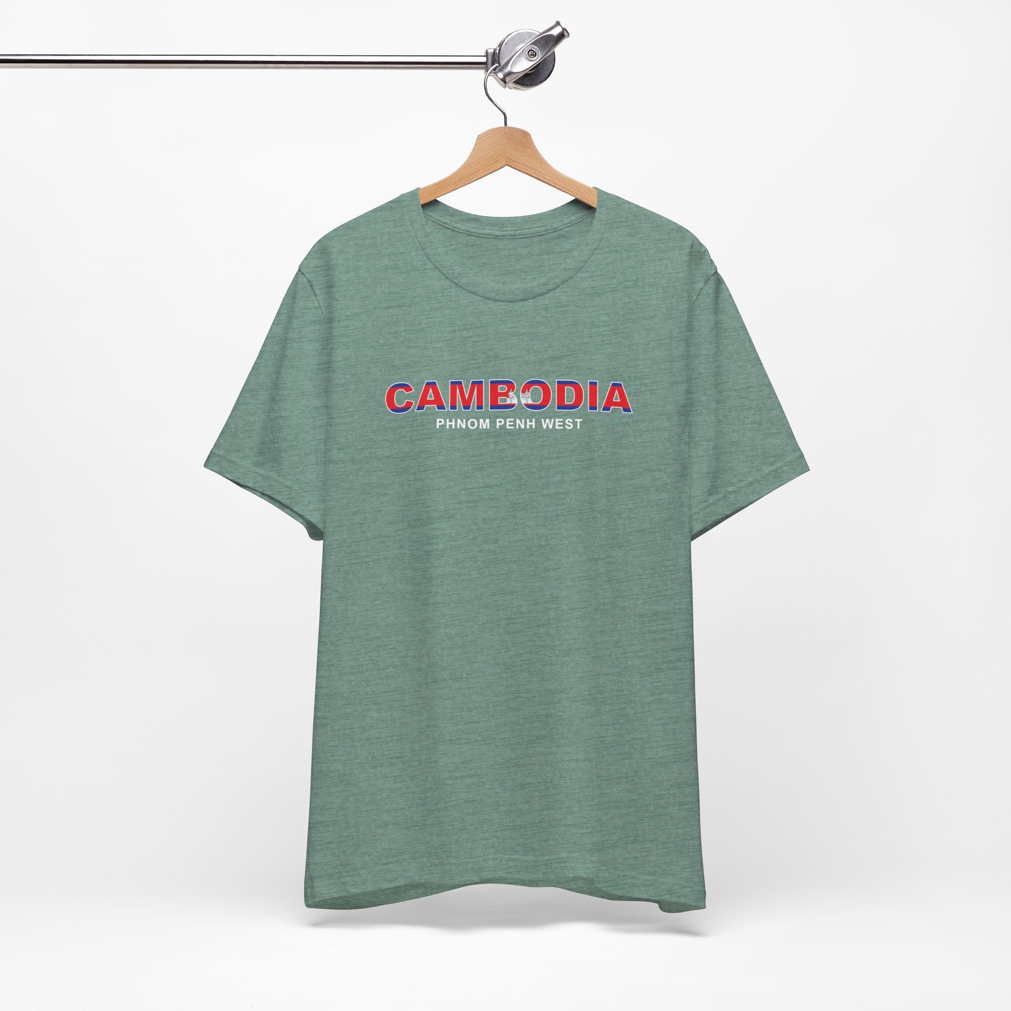 Cambodia Phnom Penh West Mission Flag Title T-shirt - Mission Wishlist - LDS Missionary Gift Store