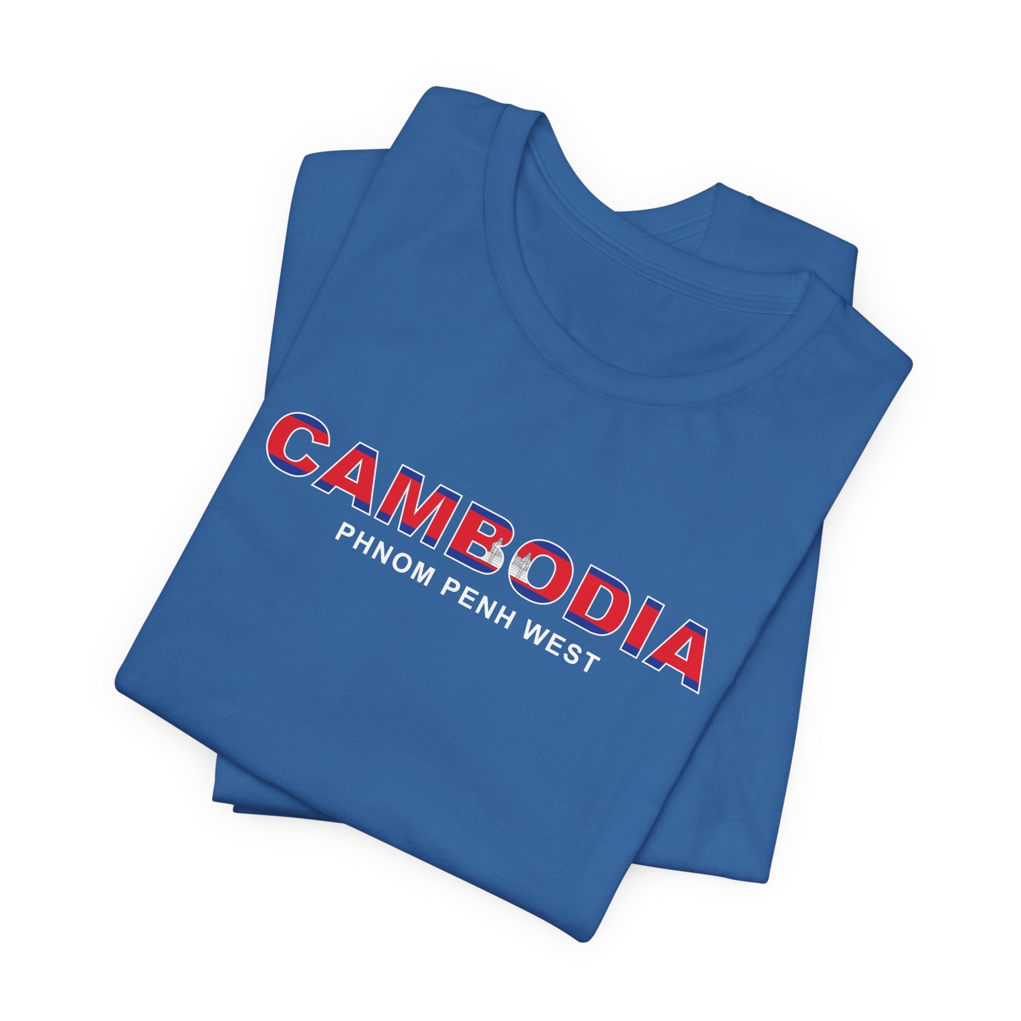 Cambodia Phnom Penh West Mission Flag Title T-shirt - Latter-Day Saint LDS Missionary Gift - Book of Mormon