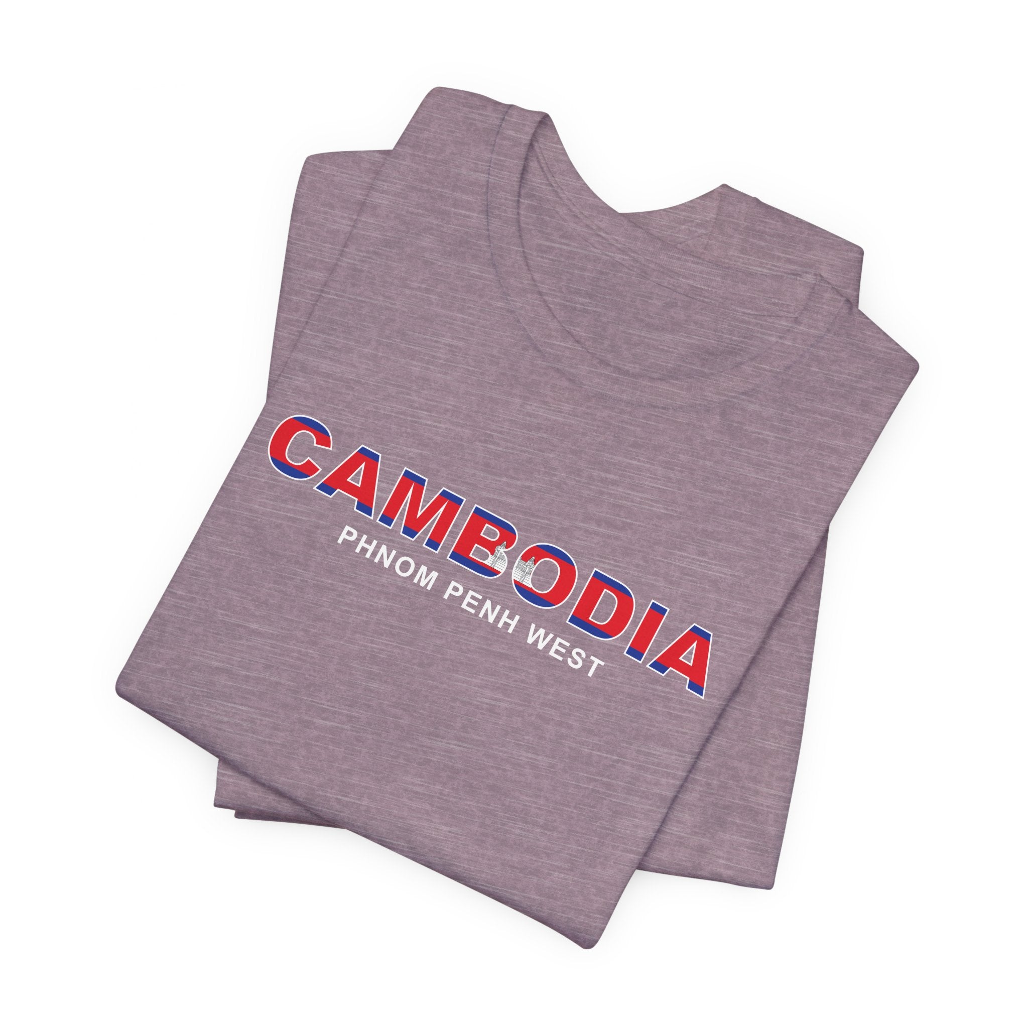 Cambodia Phnom Penh West Mission Flag Title T-shirt - Mission Wishlist - LDS Missionary Gift Store