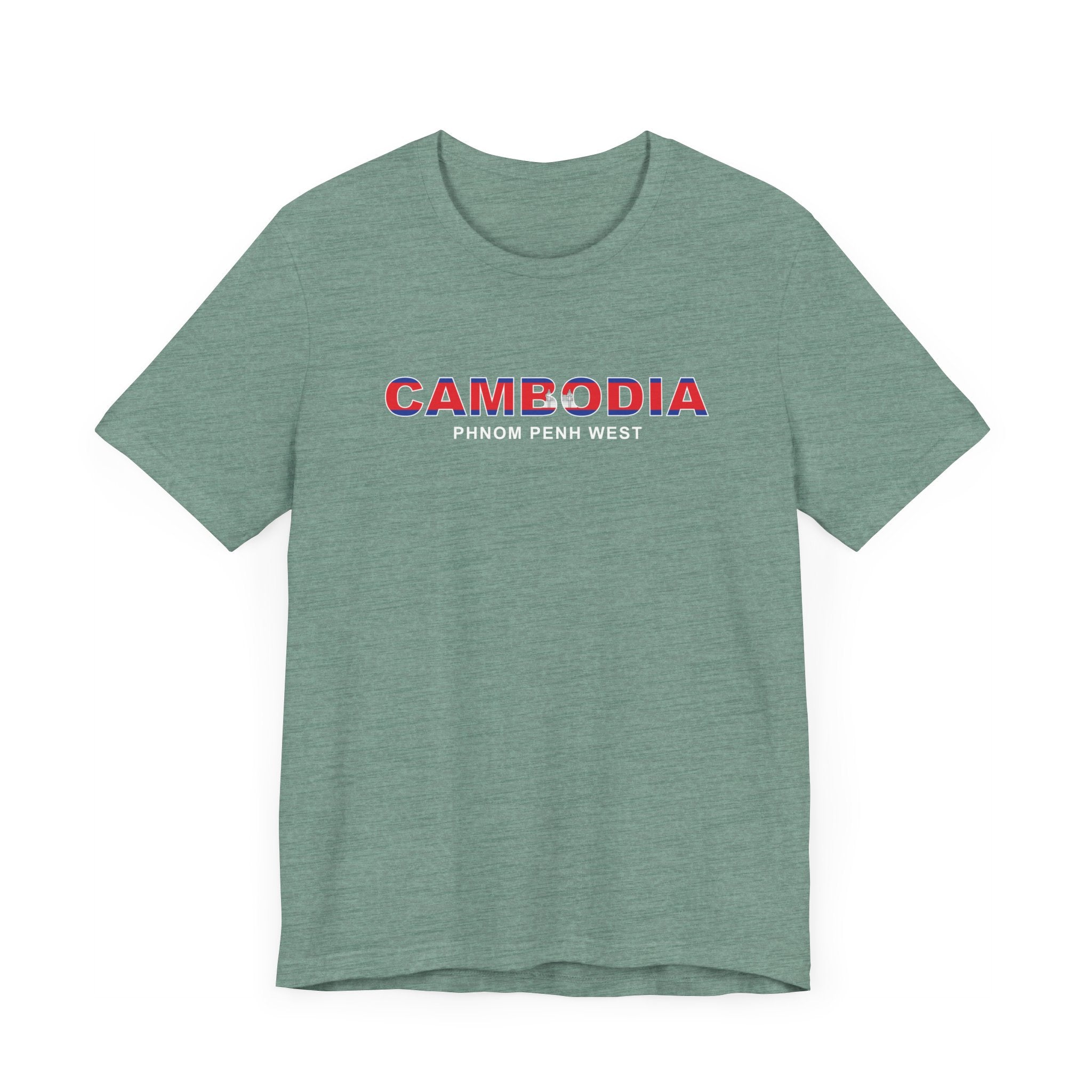 Cambodia Phnom Penh West Mission Flag Title T-shirt - Latter-Day Saint LDS Missionary Gift - Book of Mormon