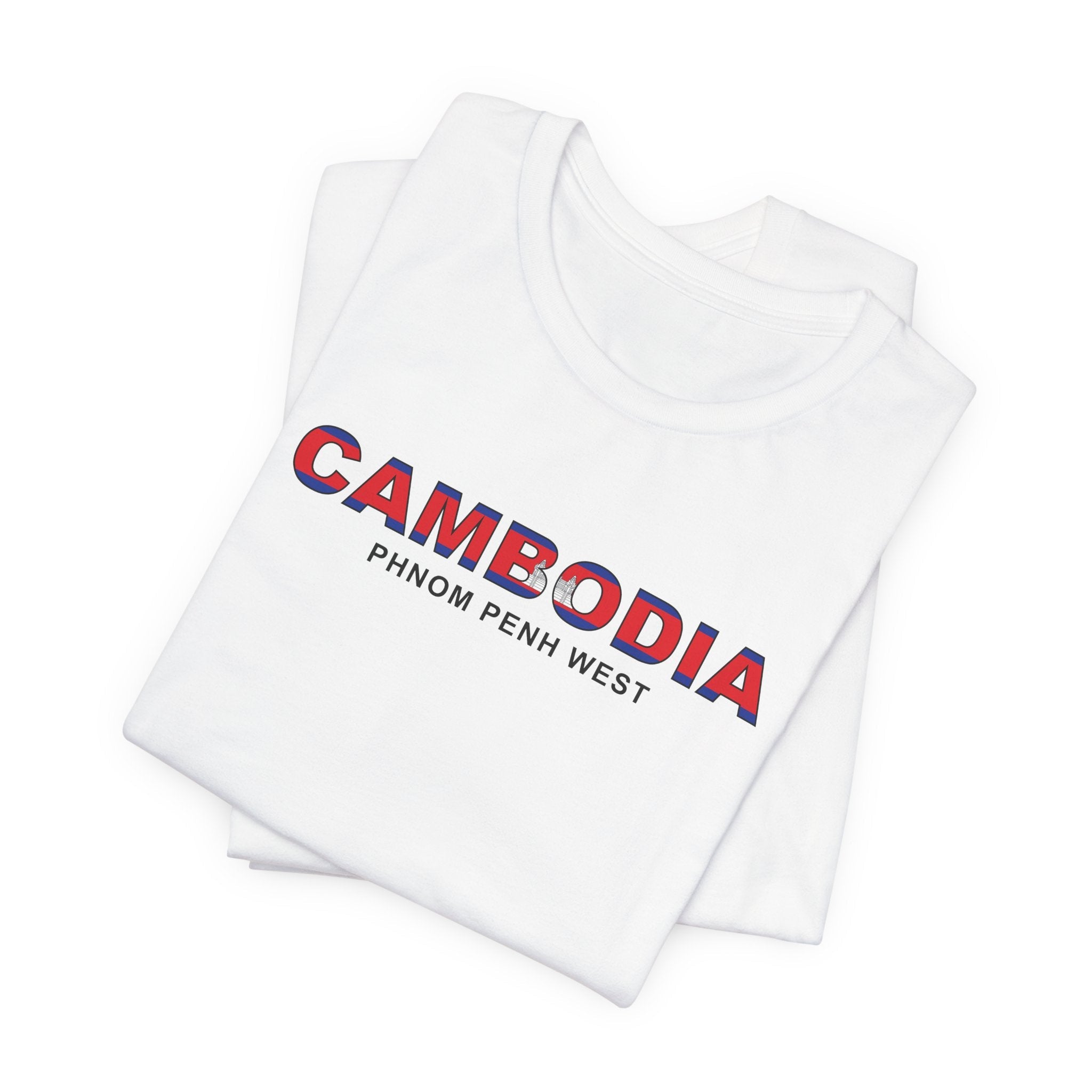 Cambodia Phnom Penh West Mission Flag Title T-shirt - Mission Wishlist - LDS Missionary Gift Store