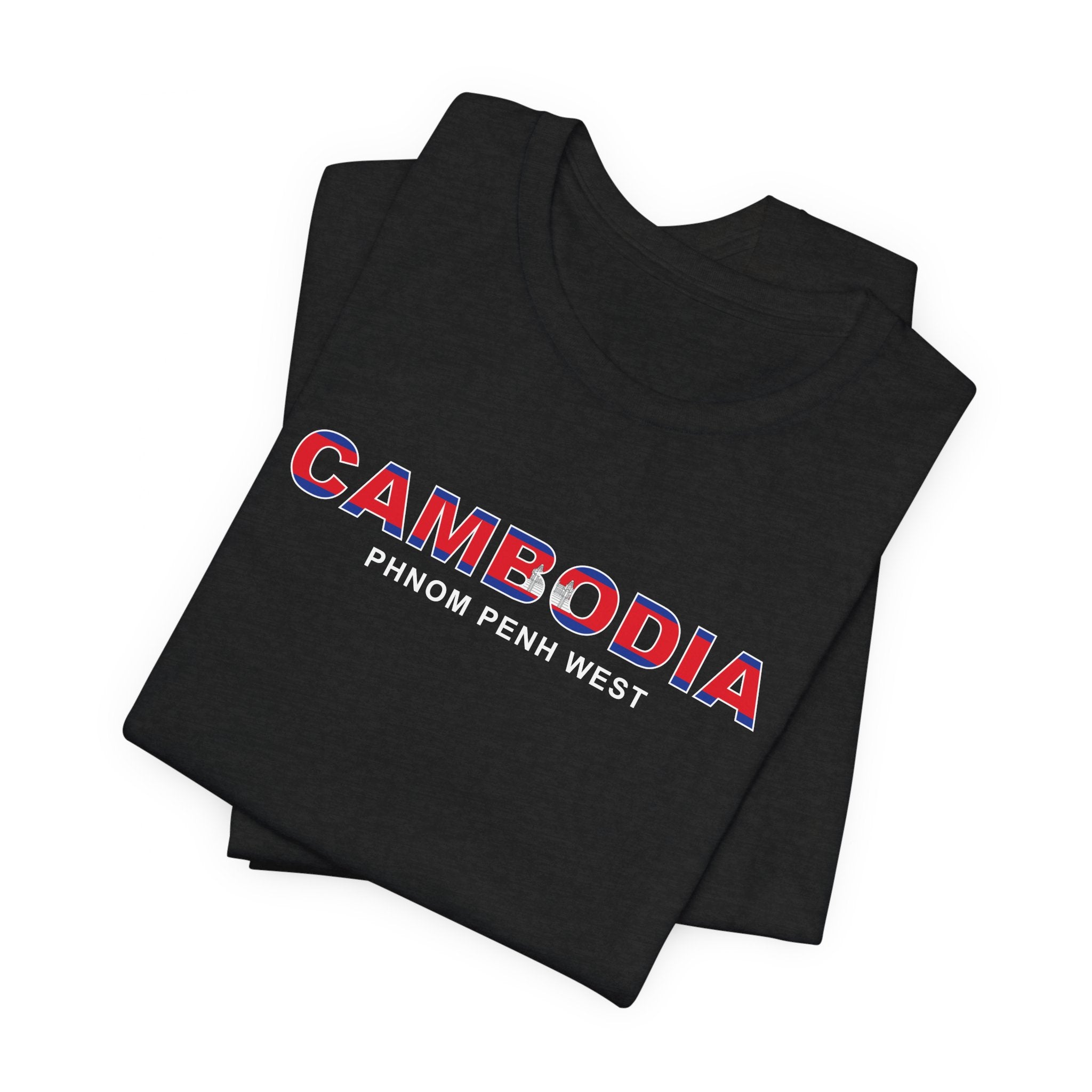 Cambodia Phnom Penh West Mission Flag Title T-shirt - Latter-Day Saint LDS Missionary Gift - Book of Mormon