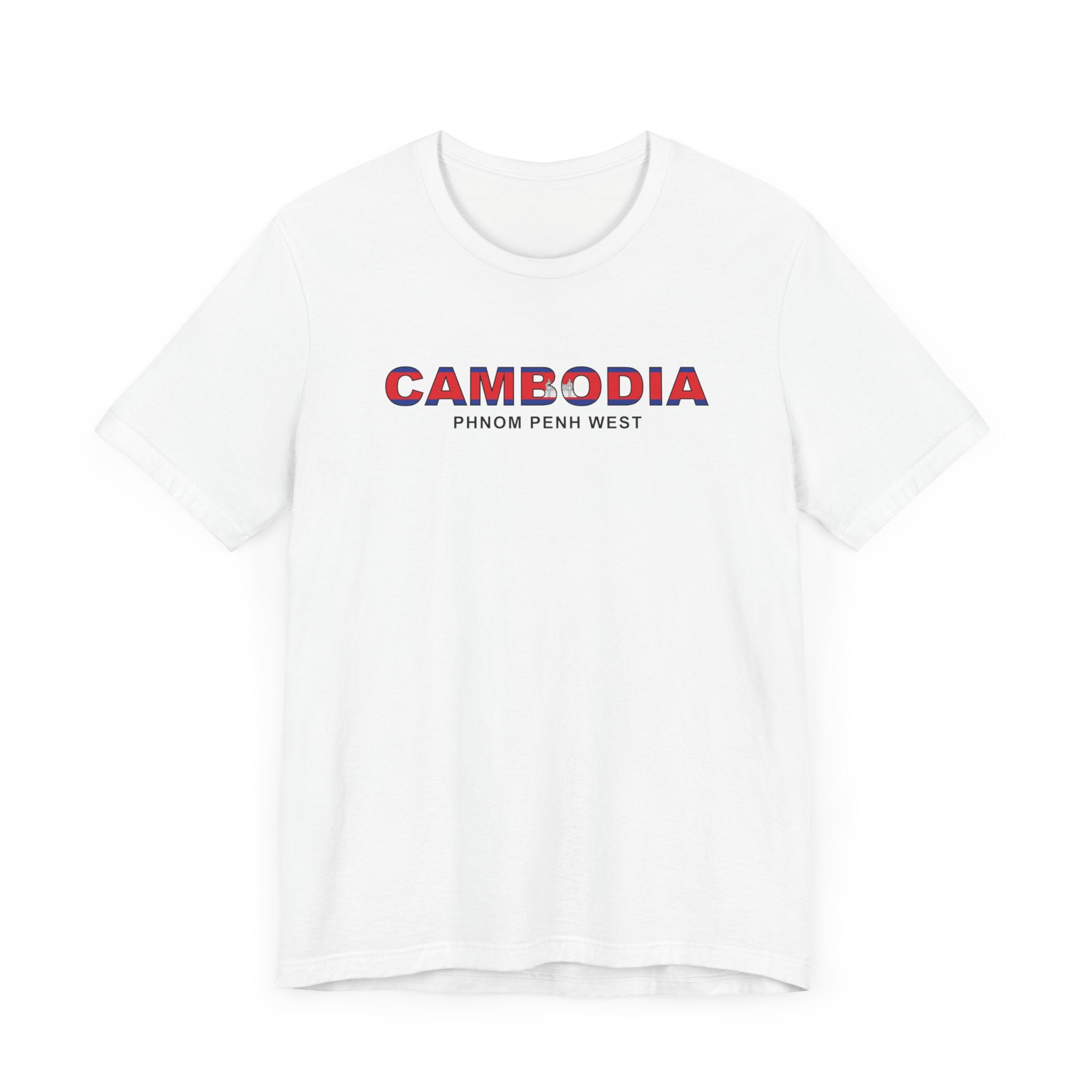 Cambodia Phnom Penh West Mission Flag Title T-shirt - Mission Wishlist - LDS Missionary Gift Store