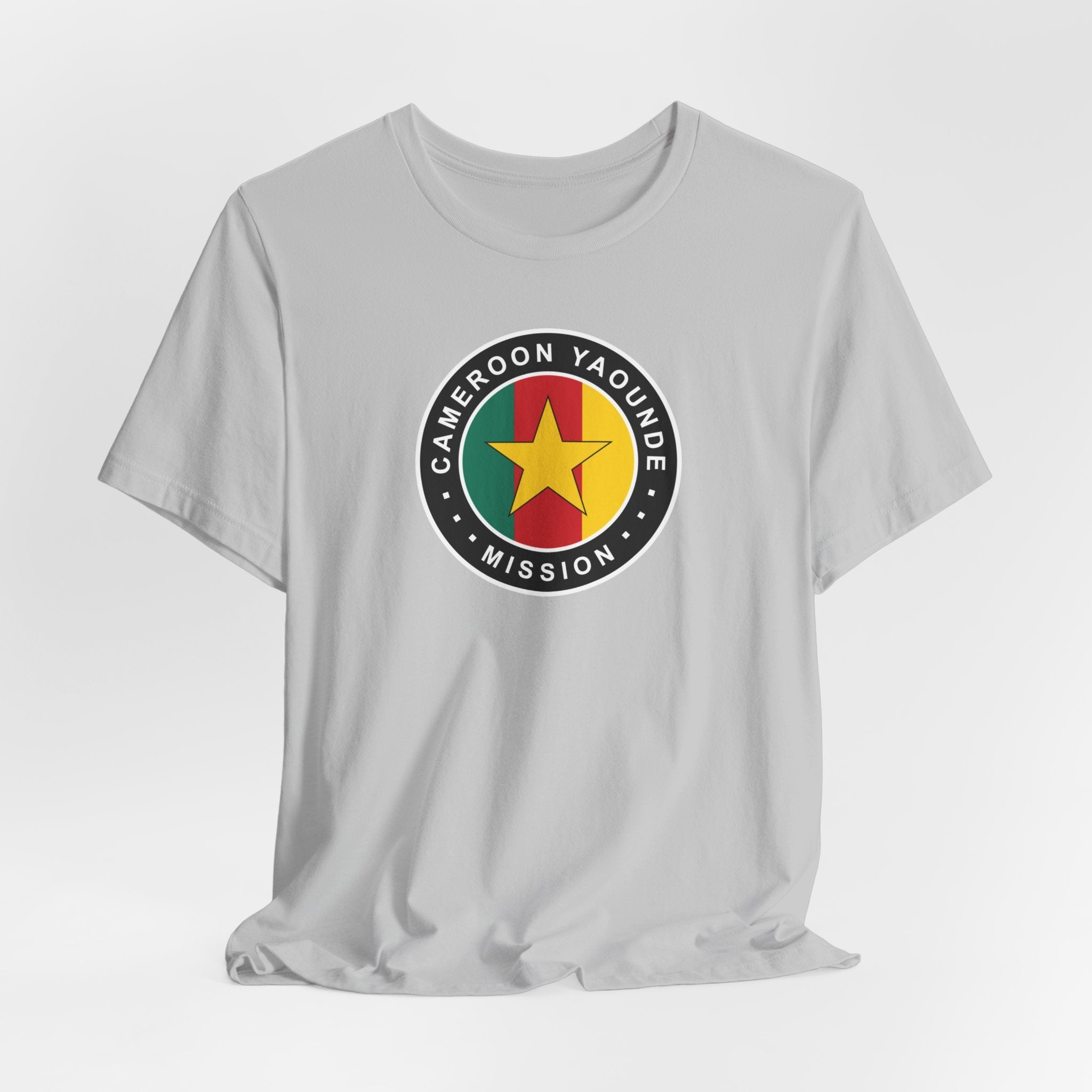 Cameroon Yaounde Mission Flag Logo (Black Border) T-shirt - Mission Wishlist - LDS Missionary Gift Store