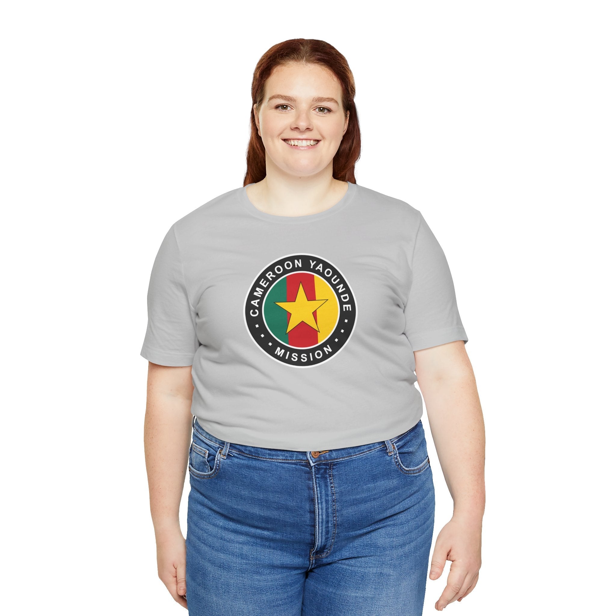 Cameroon Yaounde Mission Flag Logo (Black Border) T-shirt - Mission Wishlist - LDS Missionary Gift Store