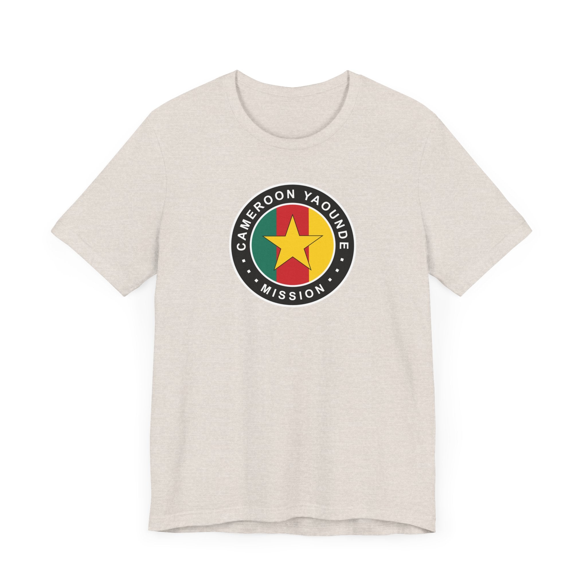 Cameroon Yaounde Mission Flag Logo (Black Border) T-shirt - Mission Wishlist - LDS Missionary Gift Store