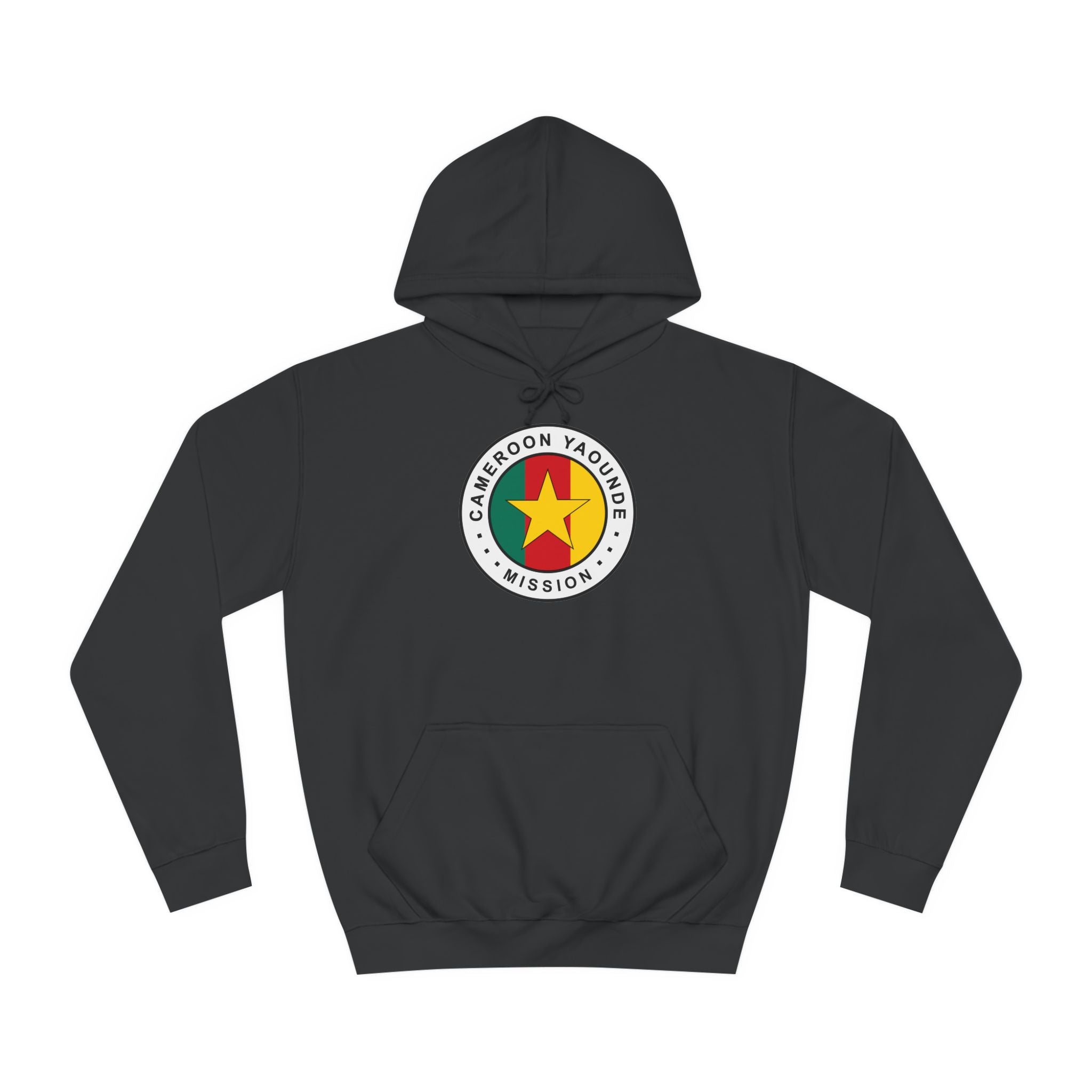 Cameroon Yaounde Mission Flag Logo (White Border) College Hoodie - Mission Wishlist - LDS Missionary Gift Store