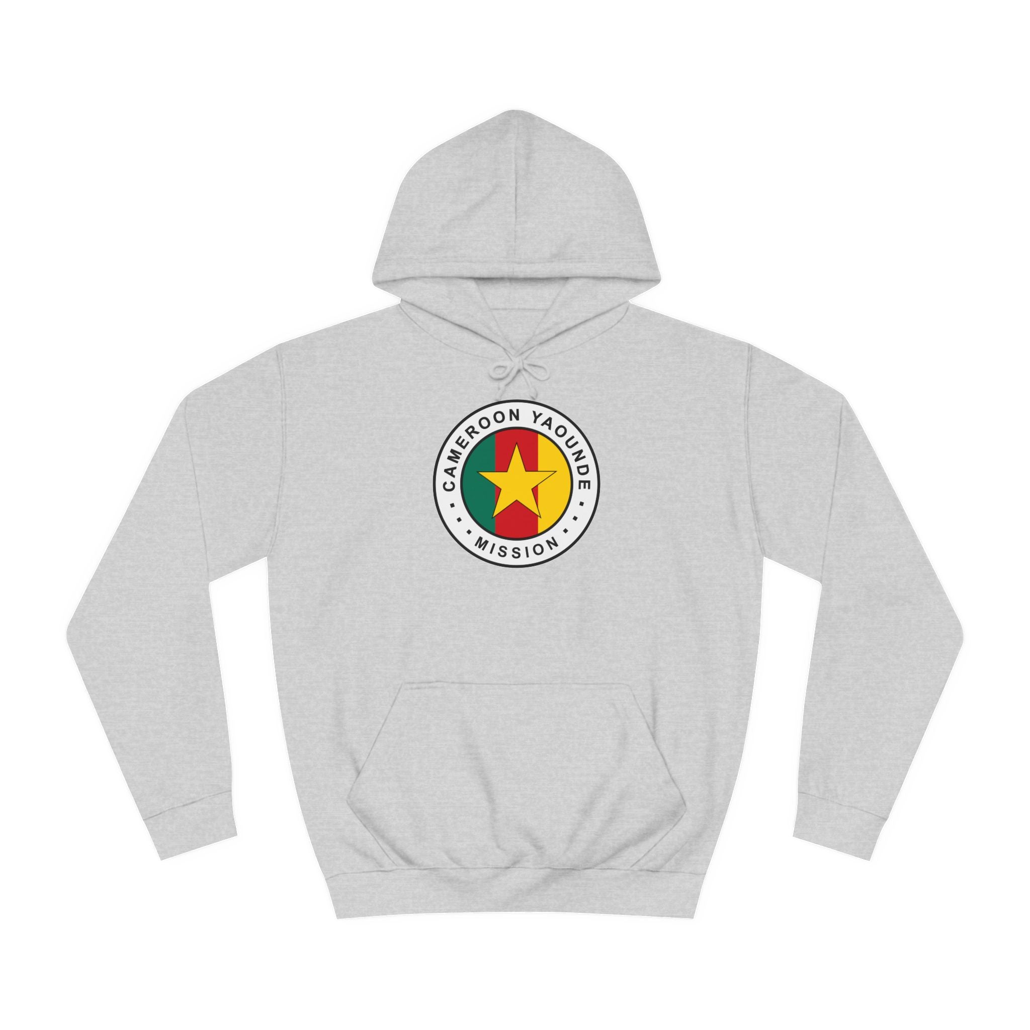 Cameroon Yaounde Mission Flag Logo (White Border) College Hoodie - Mission Wishlist - LDS Missionary Gift Store
