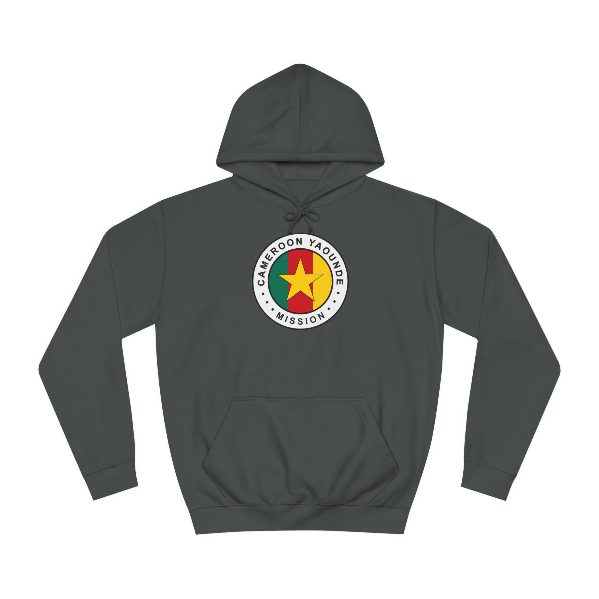 Cameroon Yaounde Mission Flag Logo (White Border) College Hoodie - Mission Wishlist - LDS Missionary Gift Store