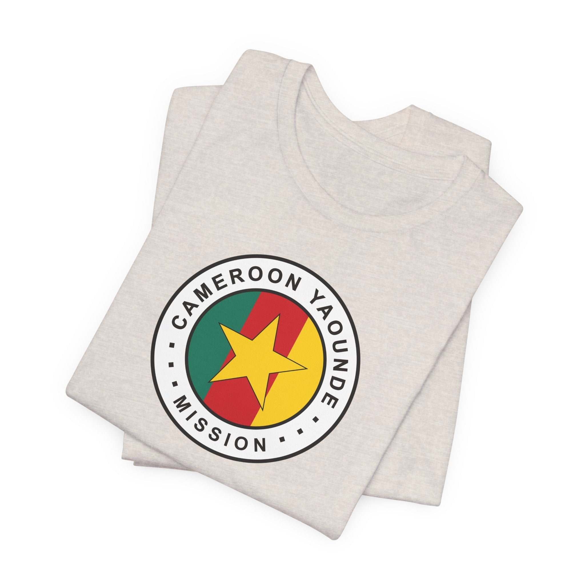Cameroon Yaounde Mission Flag Logo (White Border) T-shirt - Mission Wishlist - LDS Missionary Gift Store