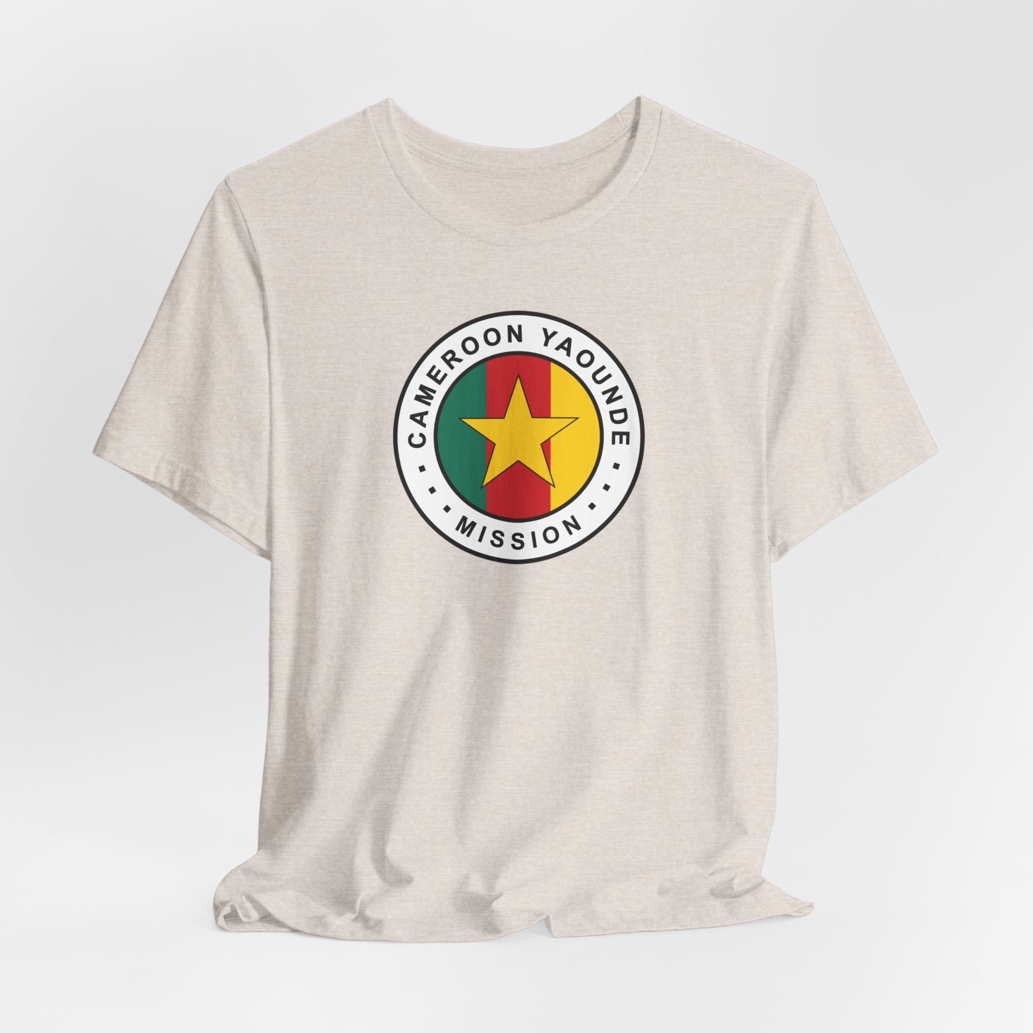 Cameroon Yaounde Mission Flag Logo (White Border) T-shirt - Mission Wishlist - LDS Missionary Gift Store