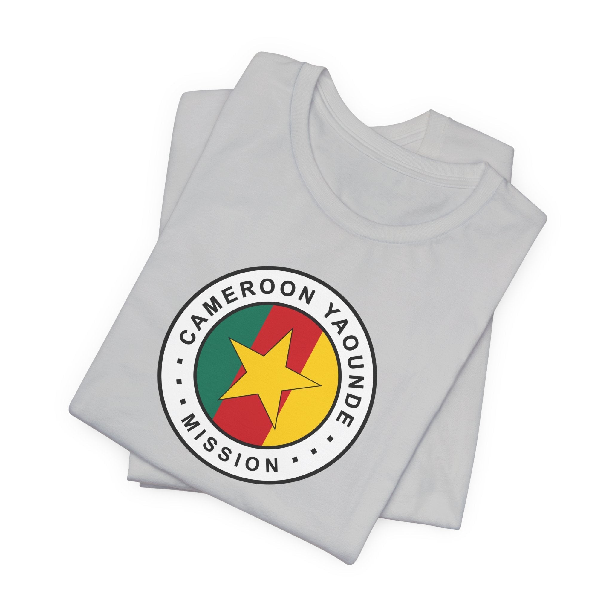 Cameroon Yaounde Mission Flag Logo (White Border) T-shirt - Mission Wishlist - LDS Missionary Gift Store