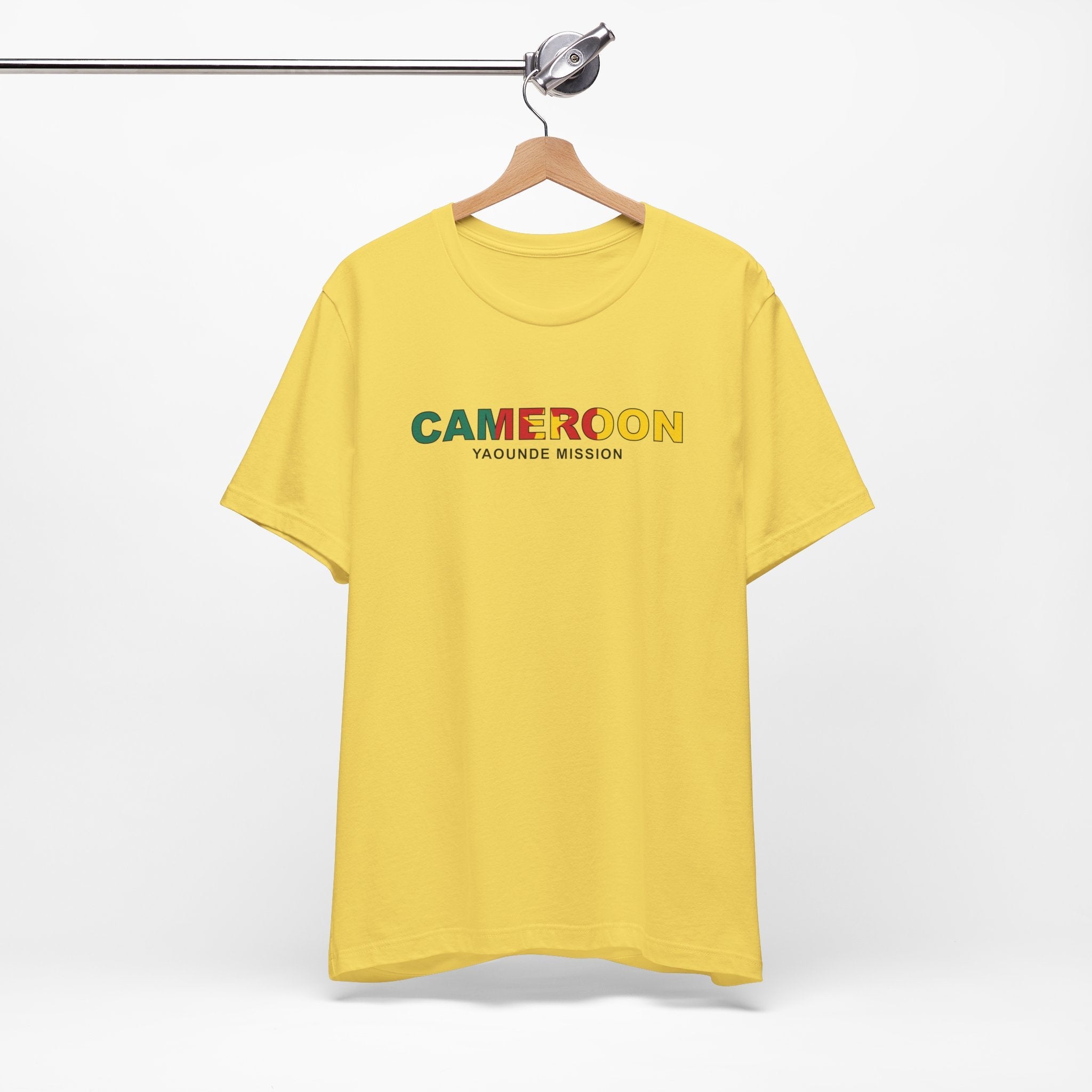 Cameroon Yaounde Mission Flag Title T-shirt - Mission Wishlist - LDS Missionary Gift Store