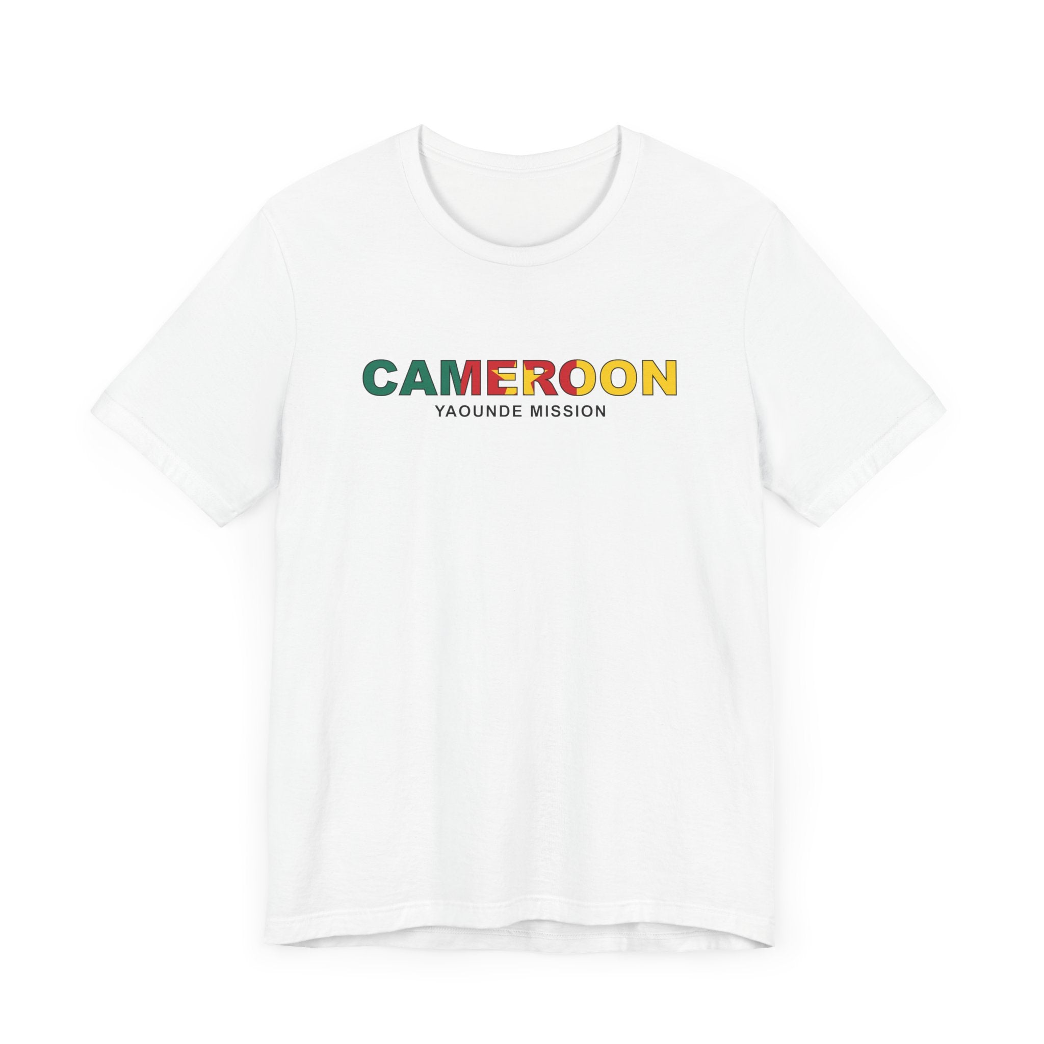 Cameroon Yaounde Mission Flag Title T-shirt - Mission Wishlist - LDS Missionary Gift Store