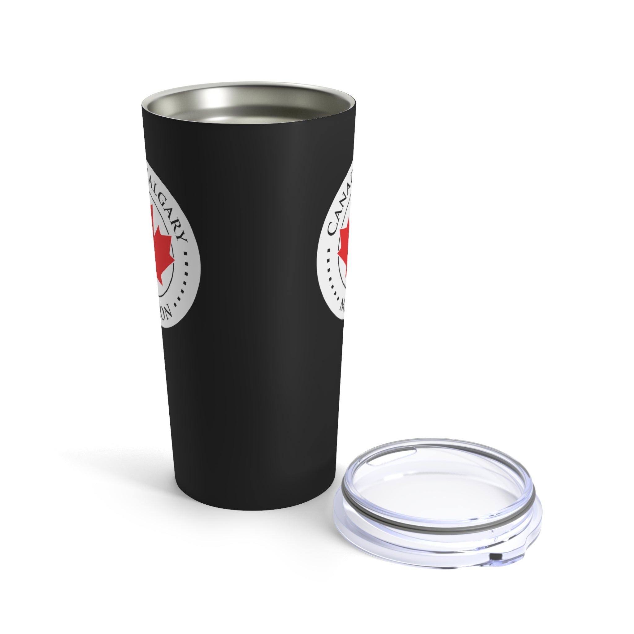 Canada Calgary Mission Circular Flag Black Tumbler 20oz - Latter-Day Saint LDS Missionary Gift - Book of Mormon