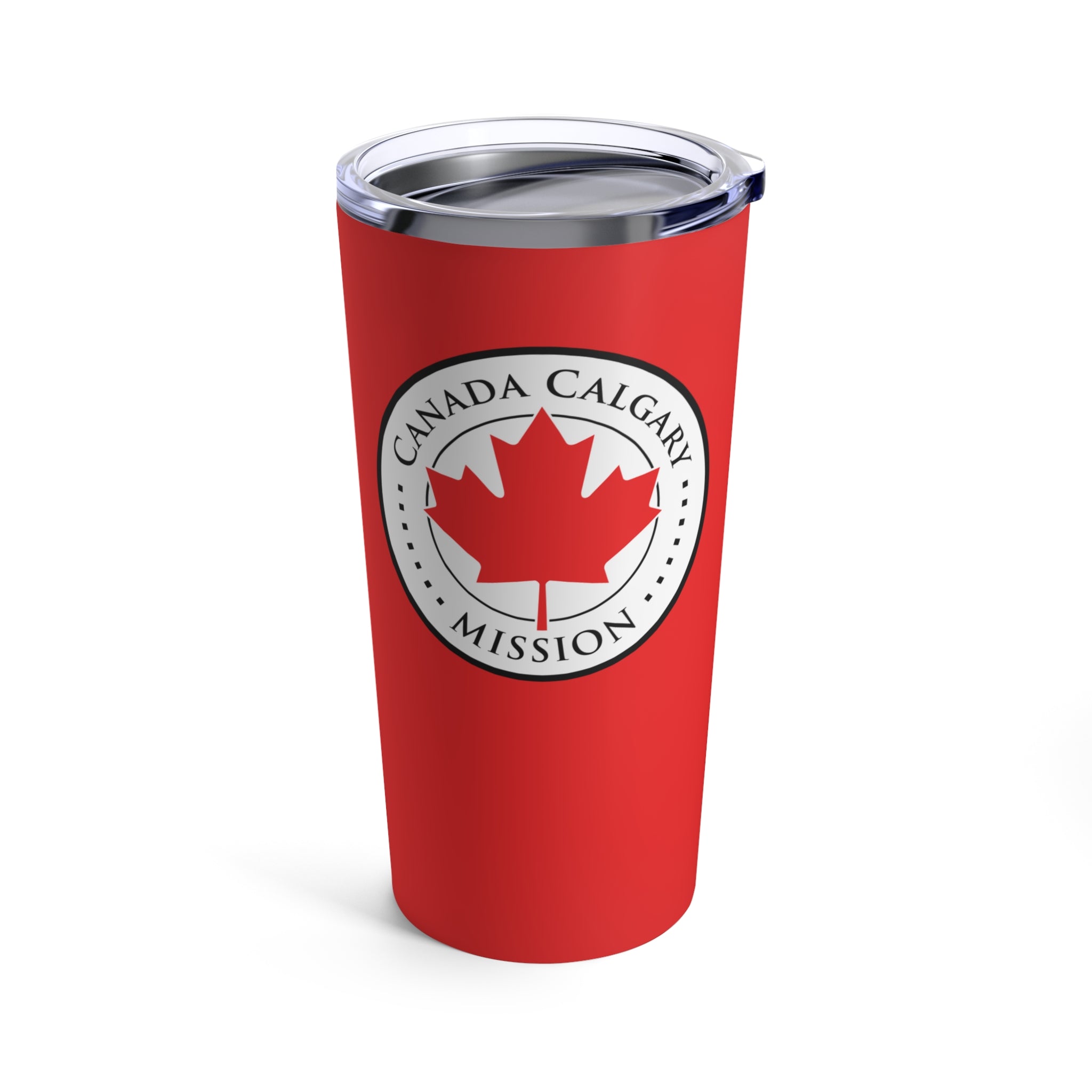 Canada Calgary Mission Circular Flag Red Tumbler 20oz - Latter-Day Saint LDS Missionary Gift - Book of Mormon
