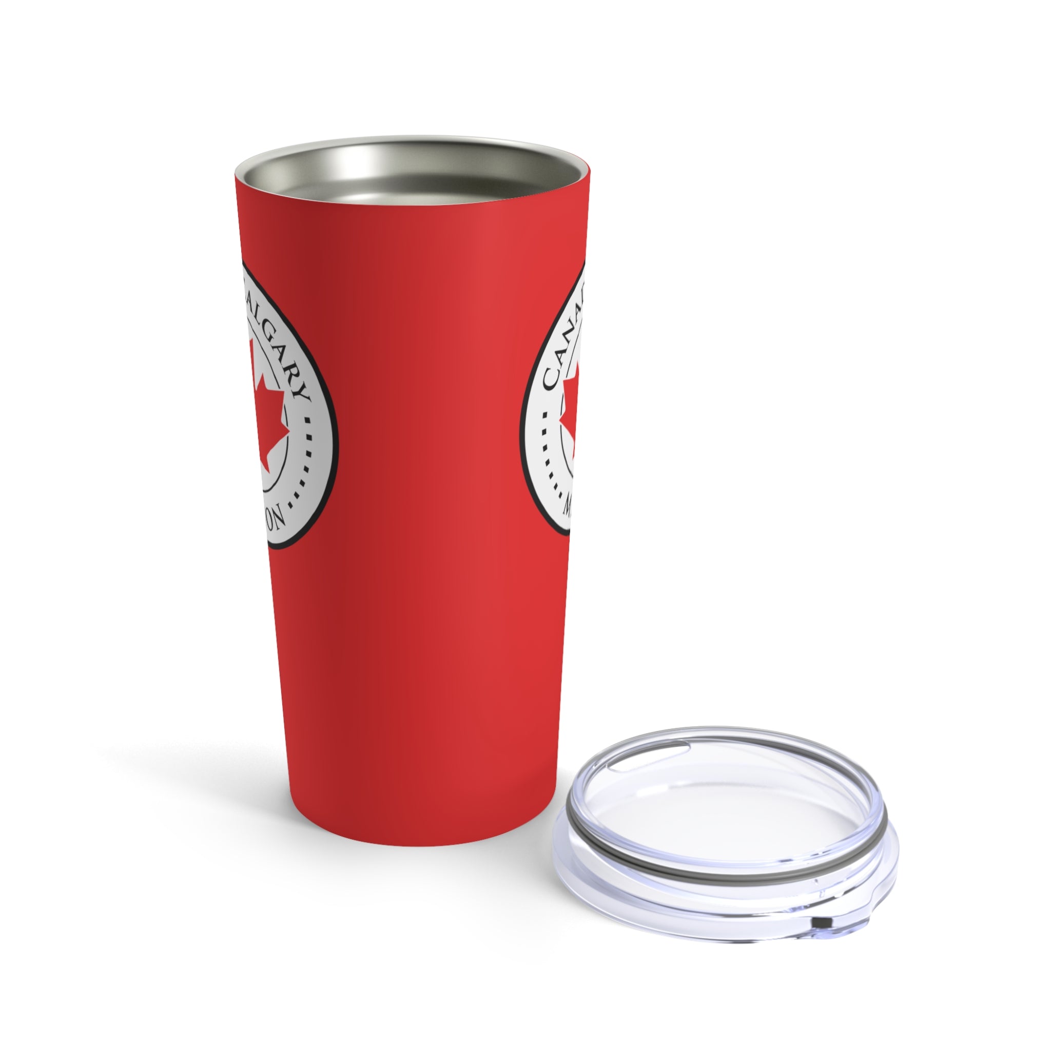 Canada Calgary Mission Circular Flag Red Tumbler 20oz - Latter-Day Saint LDS Missionary Gift - Book of Mormon
