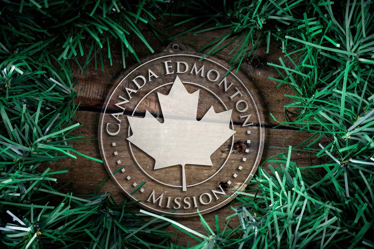 Canada Edmonton Mission Christmas Ornament - Latter-Day Saint LDS Missionary Gift - Book of Mormon