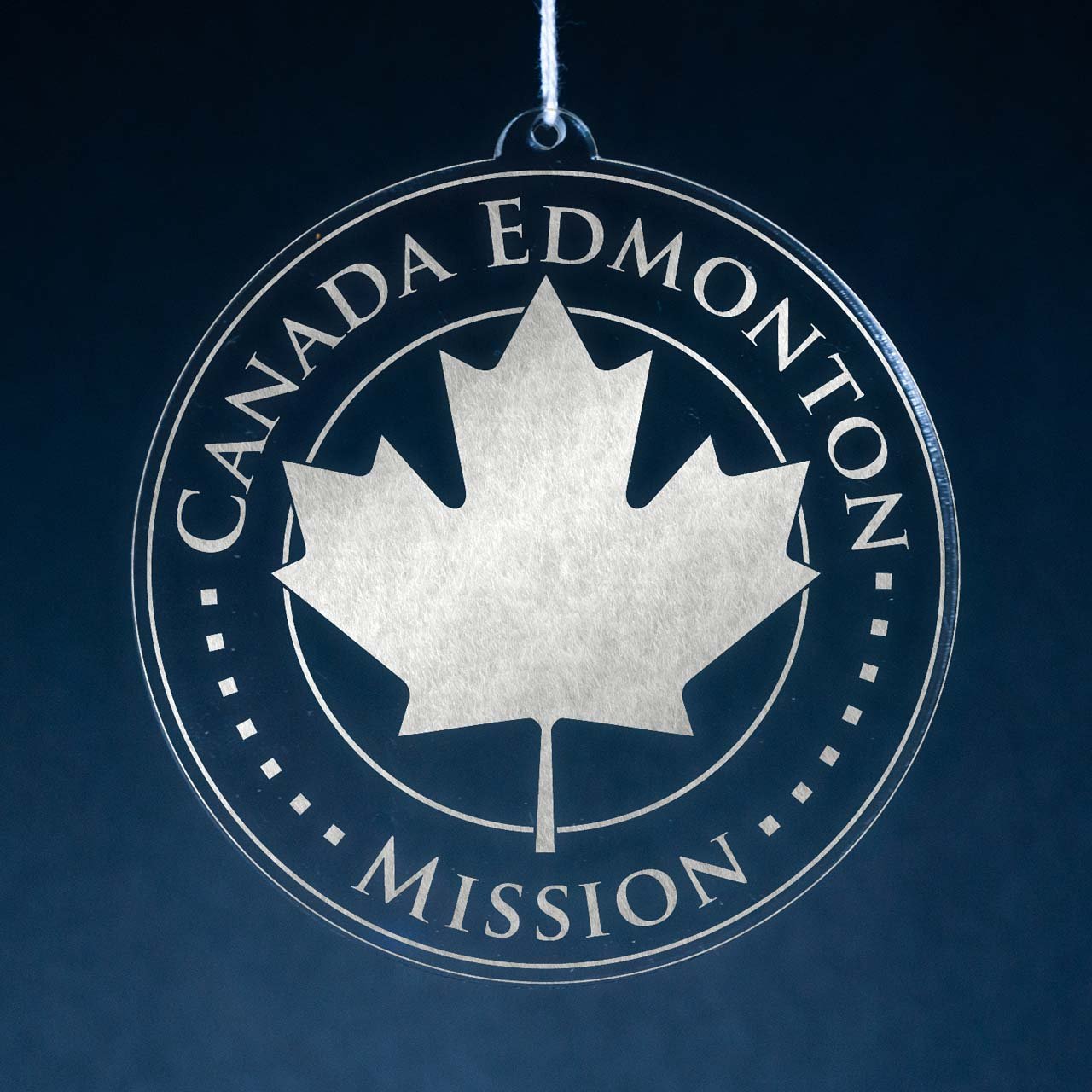 Canada Edmonton Mission Christmas Ornament - Latter-Day Saint LDS Missionary Gift - Book of Mormon