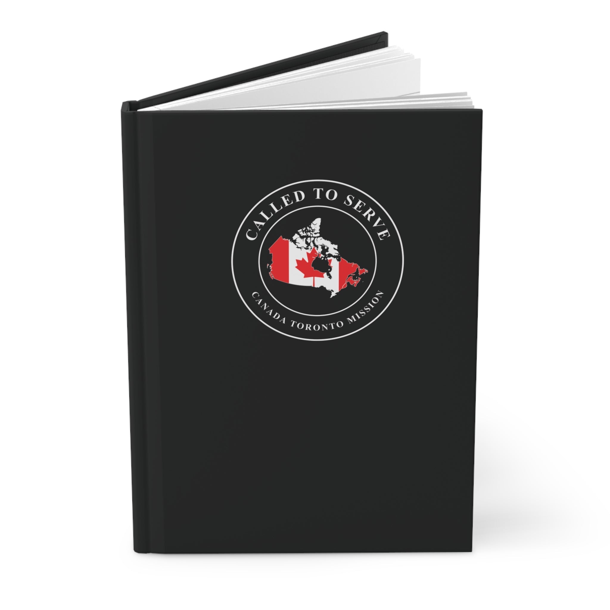 Canada Toronto Mission Flag Map Called to Serve Black Hardcover Journal Matte - Latter-Day Saint LDS Missionary Gift - Book of Mormon