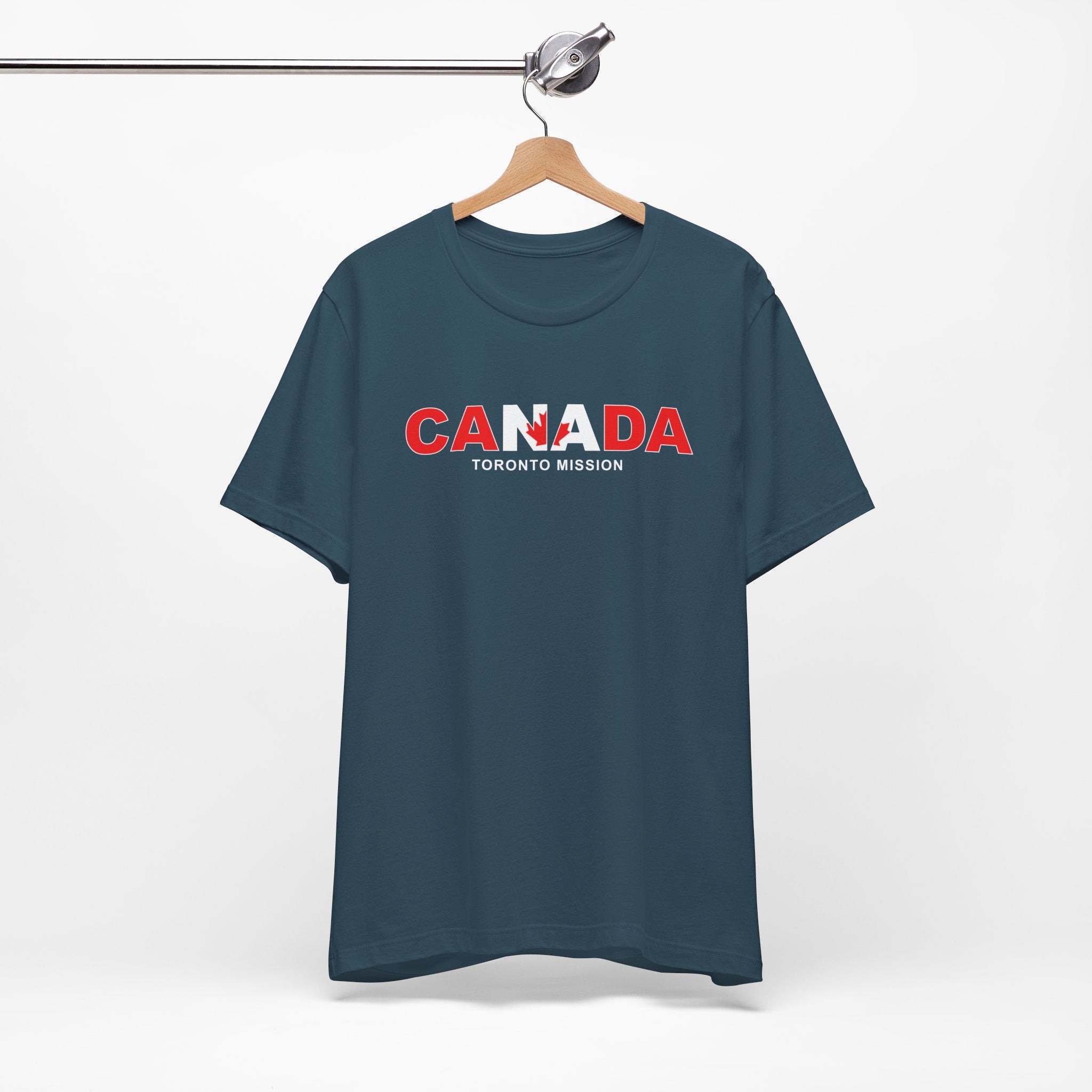 Canada Toronto Mission Flag Title T-shirt - Latter-Day Saint LDS Missionary Gift - Book of Mormon