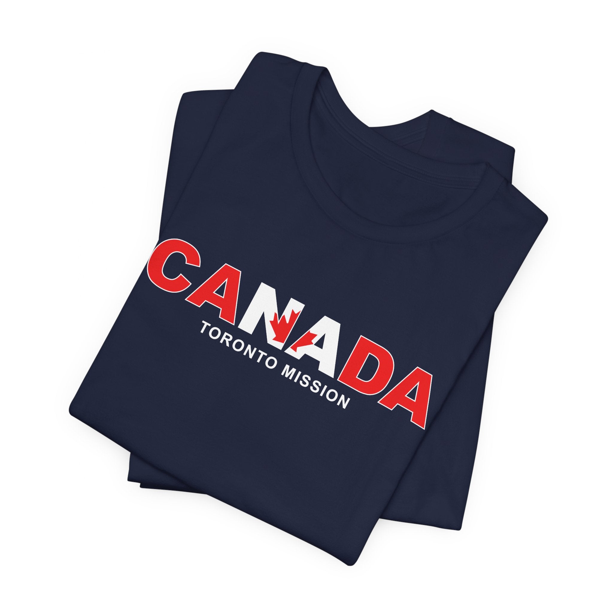 Canada Toronto Mission Flag Title T-shirt - Latter-Day Saint LDS Missionary Gift - Book of Mormon