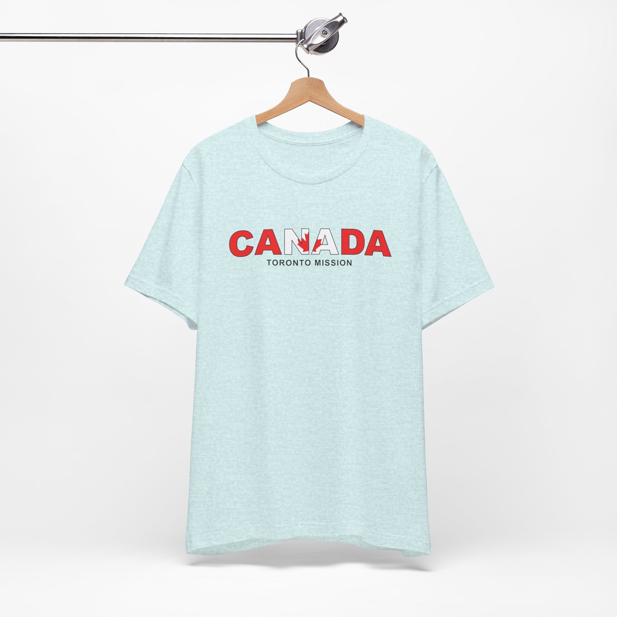 Canada Toronto Mission Flag Title T-shirt - Latter-Day Saint LDS Missionary Gift - Book of Mormon