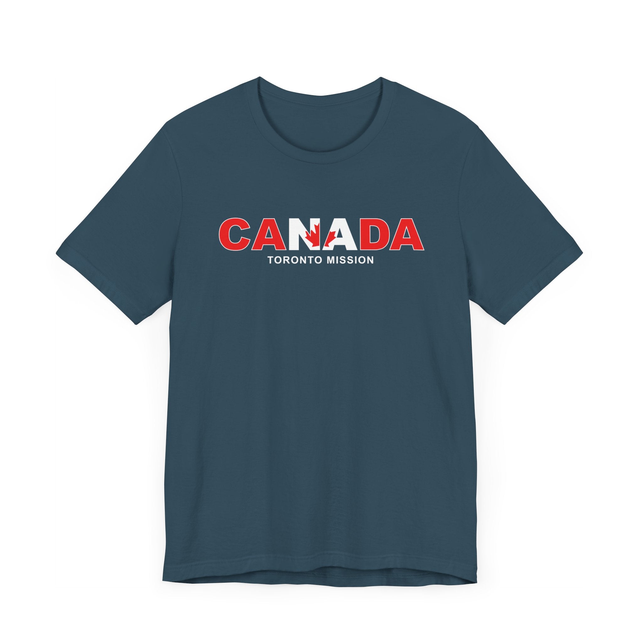 Canada Toronto Mission Flag Title T-shirt - Latter-Day Saint LDS Missionary Gift - Book of Mormon