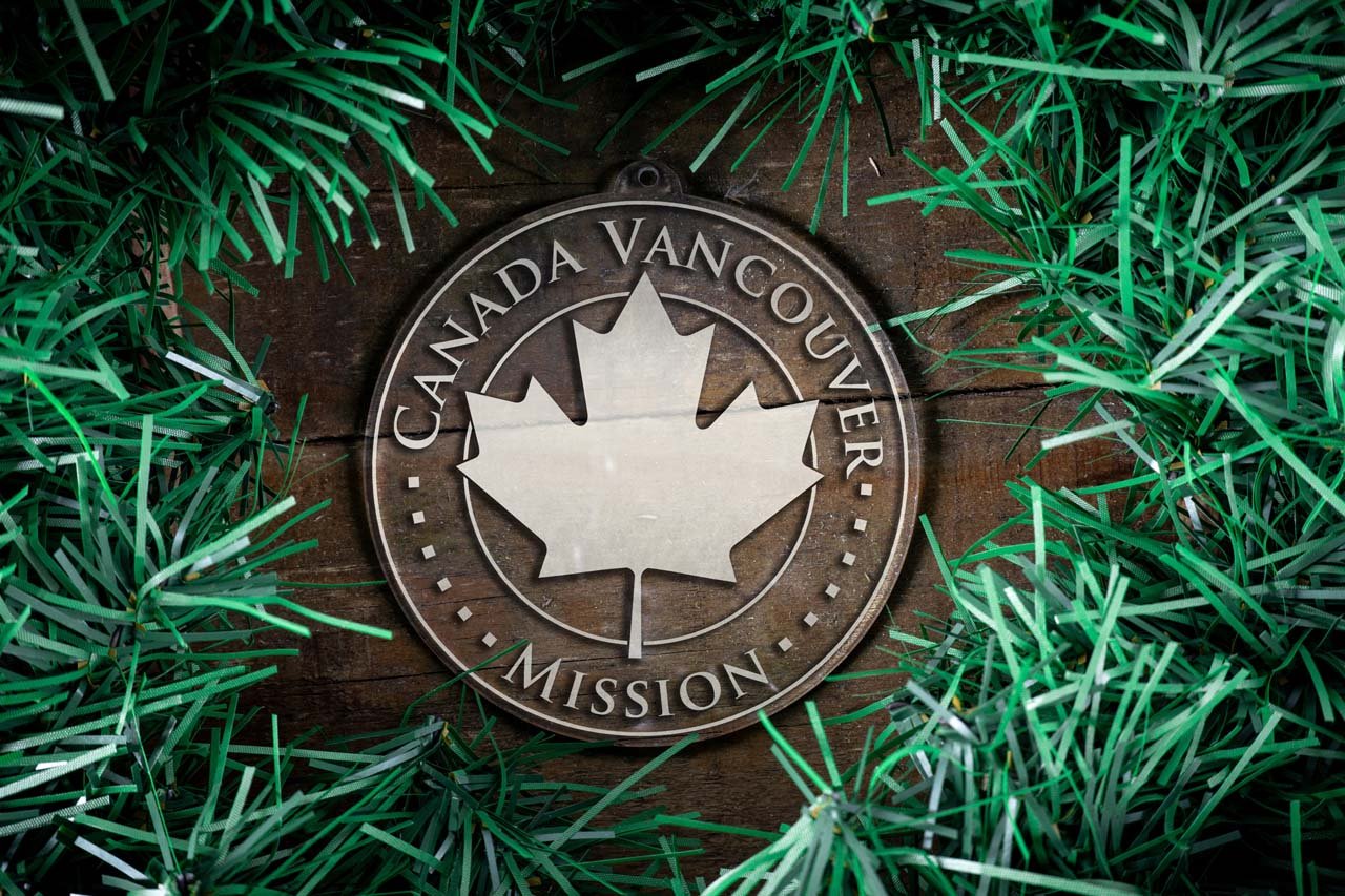 Canada Vancouver Mission Christmas Ornament - Latter-Day Saint LDS Missionary Gift - Book of Mormon