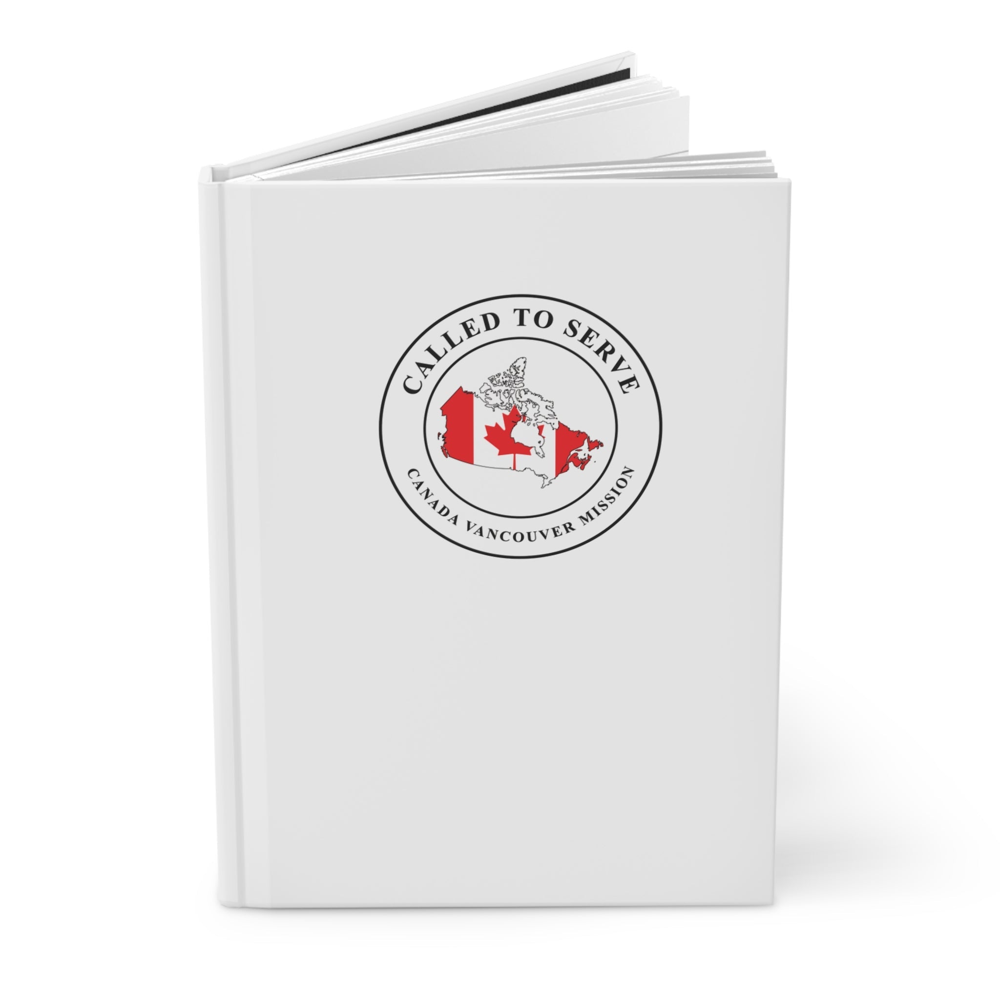 Canada Vancouver Mission Flag Map Called to Serve White Hardcover Journal Matte - Latter-Day Saint LDS Missionary Gift - Book of Mormon